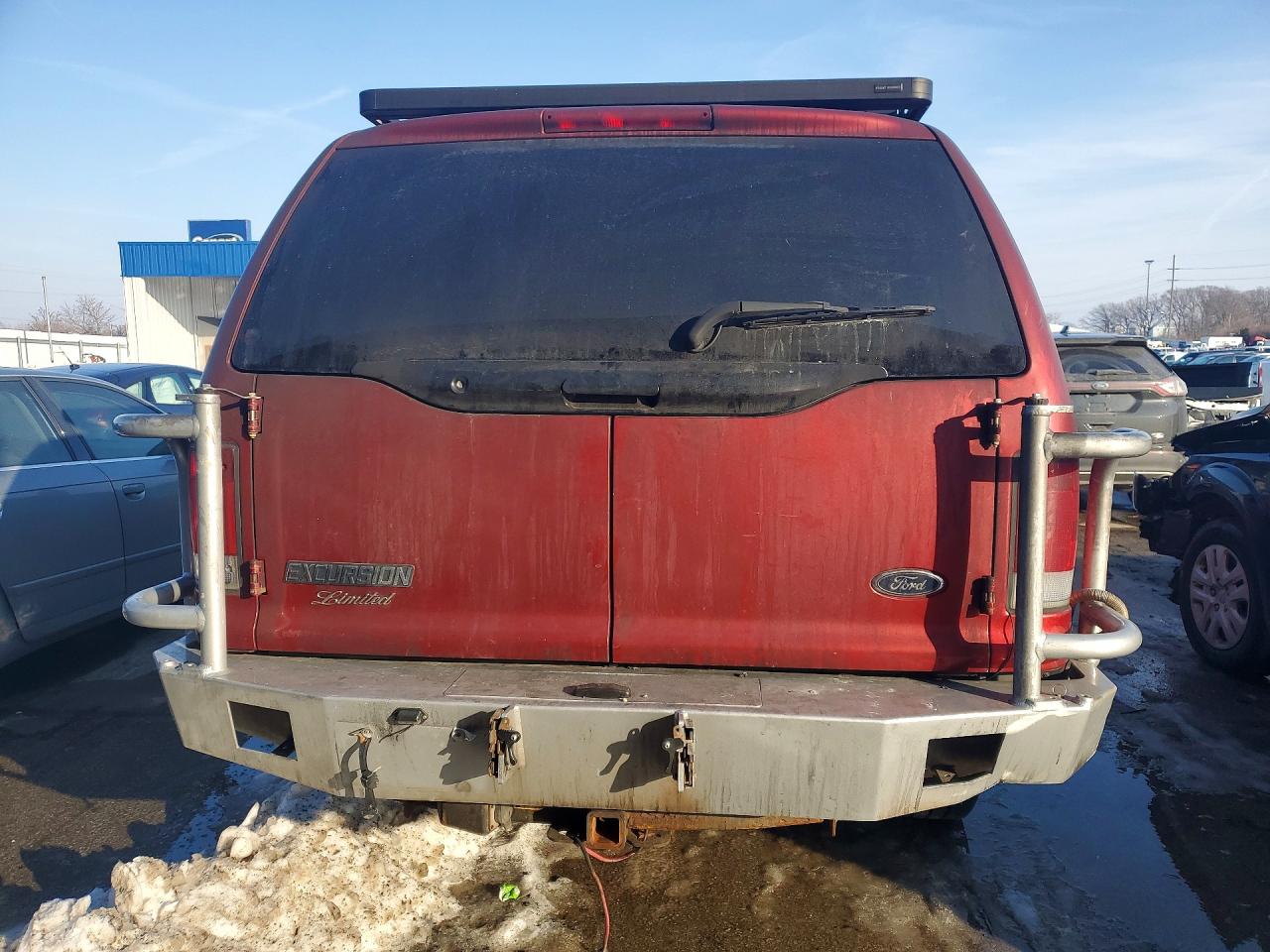 2000 Ford Excursion Limited Red vin: 1FMSU43F5YEA85528