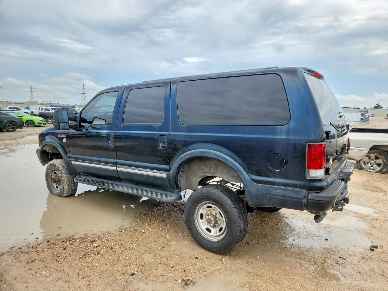2002 Ford Excursion Limited Blue vin: 1FMSU43F82EB52503
