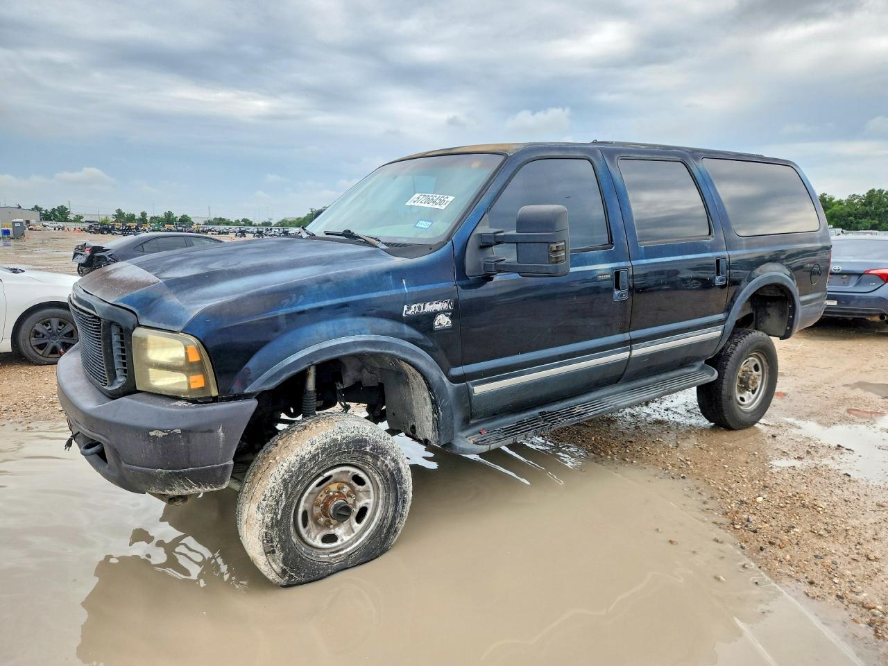 2002 Ford Excursion Limited Blue vin: 1FMSU43F82EB52503