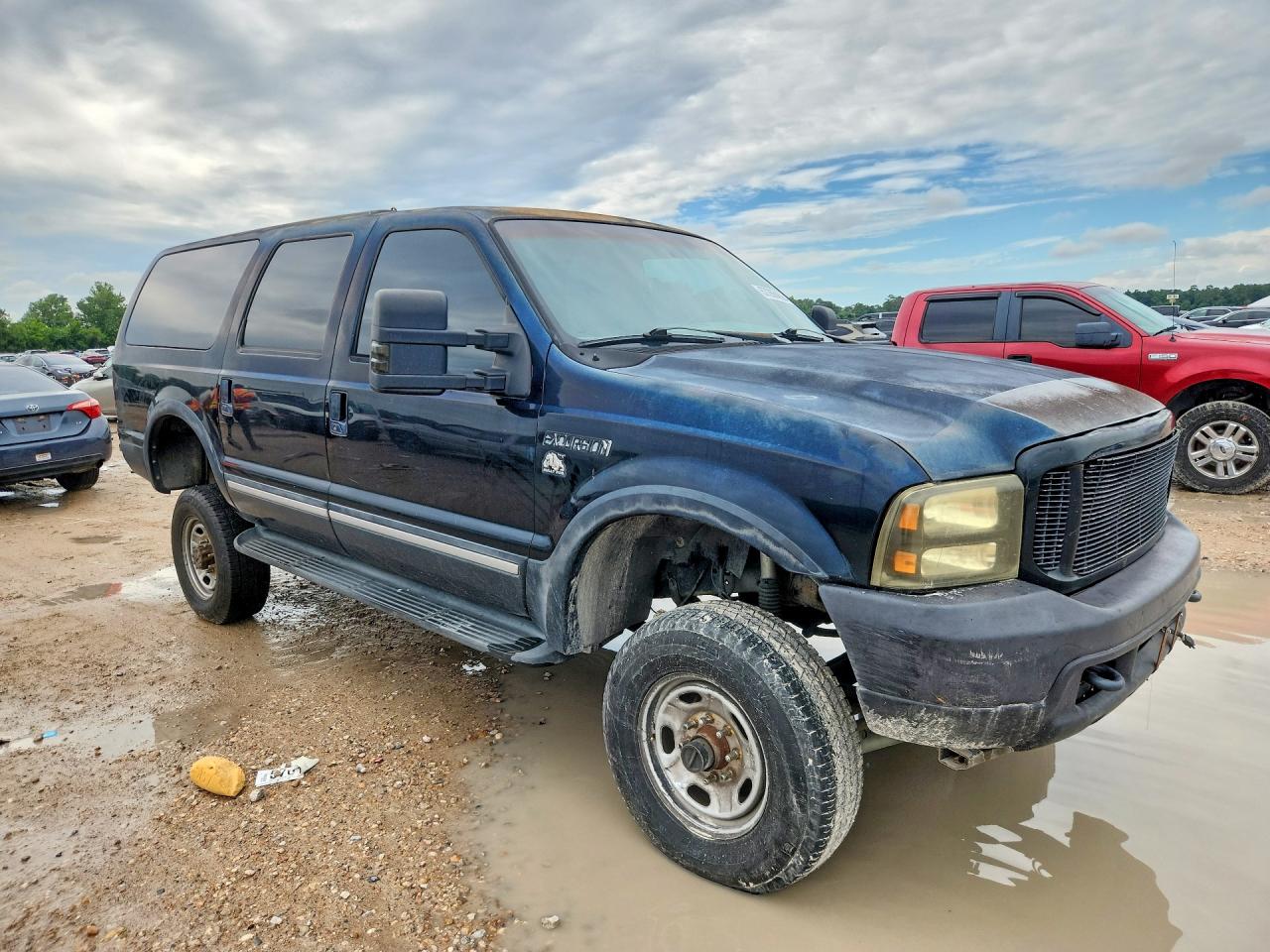 2002 Ford Excursion Limited Blue vin: 1FMSU43F82EB52503