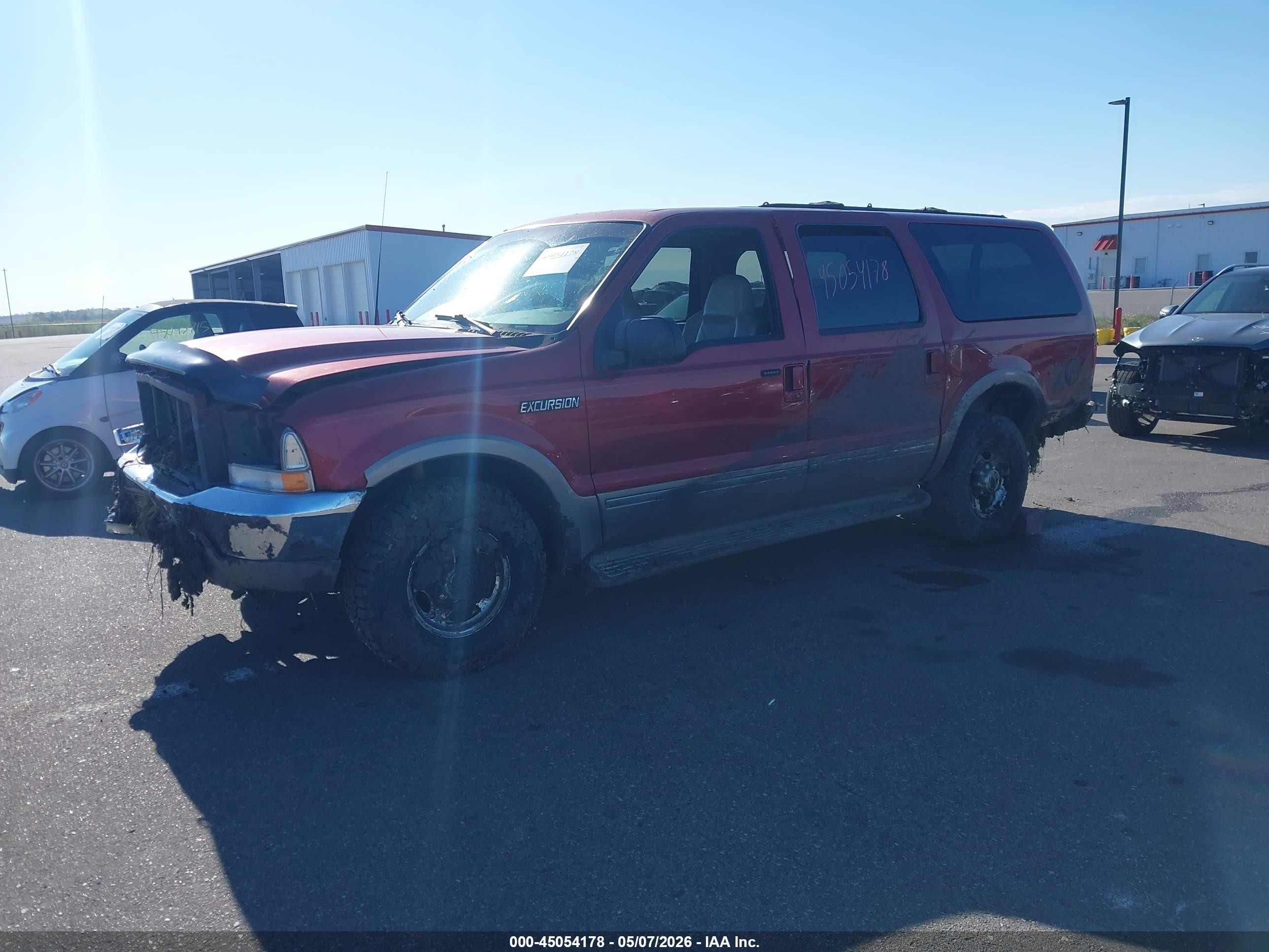 2002 Ford Excursion Limited Красный vin: 1FMSU43FX2EC61870