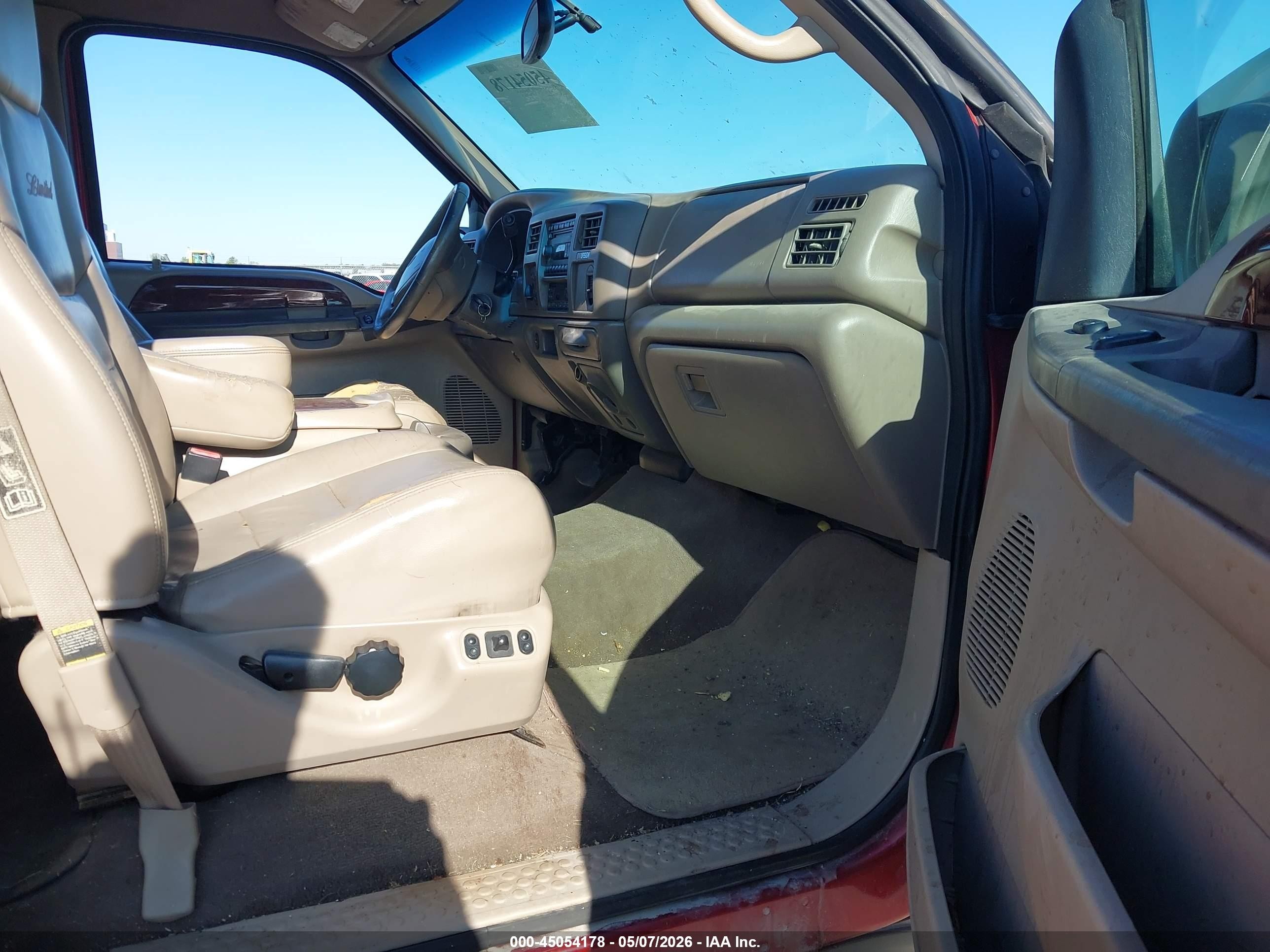 2002 Ford Excursion Limited Красный vin: 1FMSU43FX2EC61870
