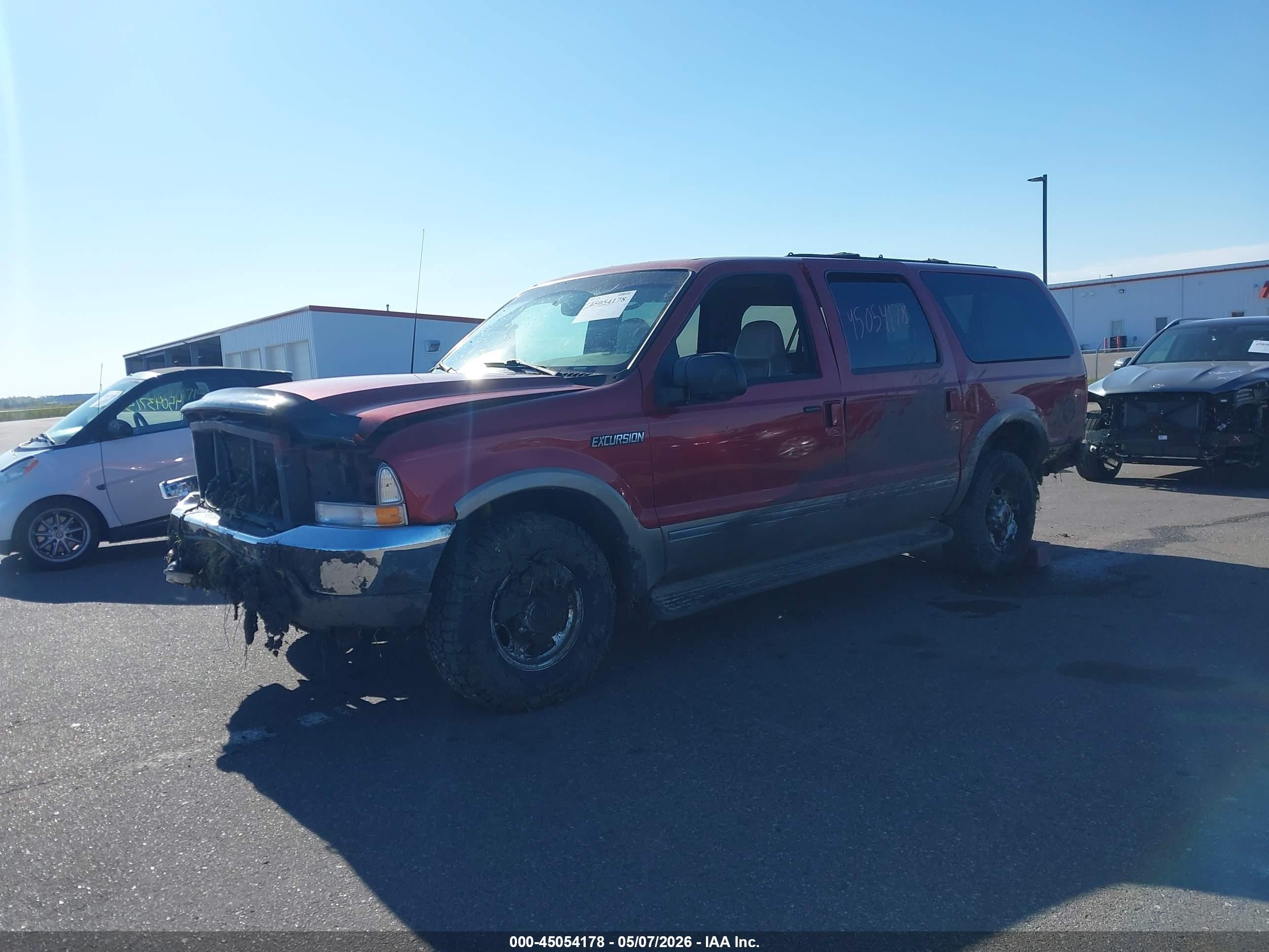 2002 Ford Excursion Limited Красный vin: 1FMSU43FX2EC61870