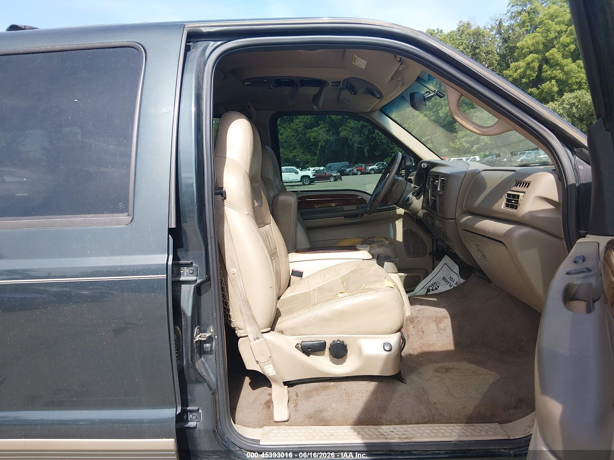 2000 Ford Excursion Limited Green vin: 1FMSU43FXYEB53550