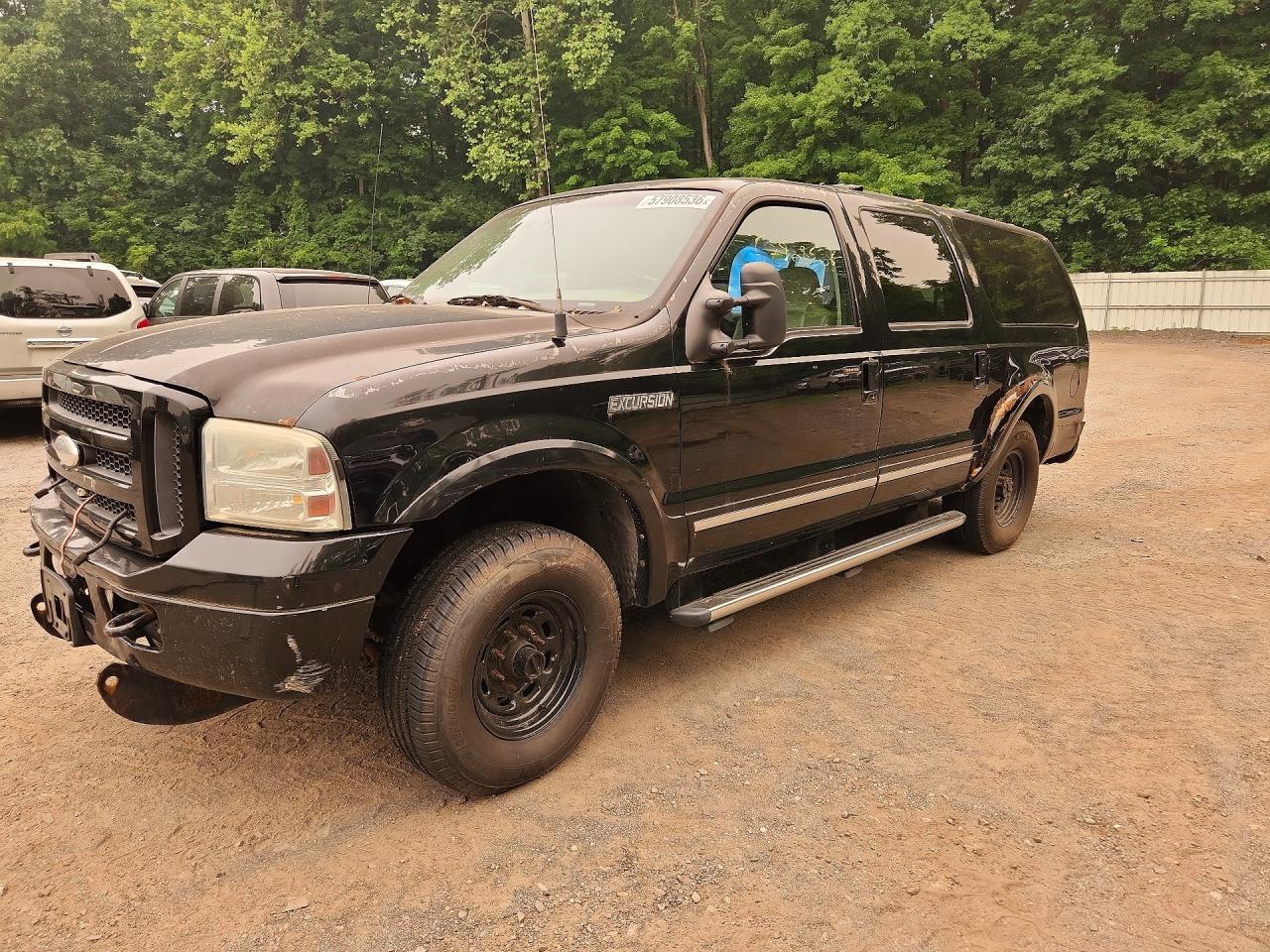2005 Ford Excursion Limited Black vin: 1FMSU43P05ED41563