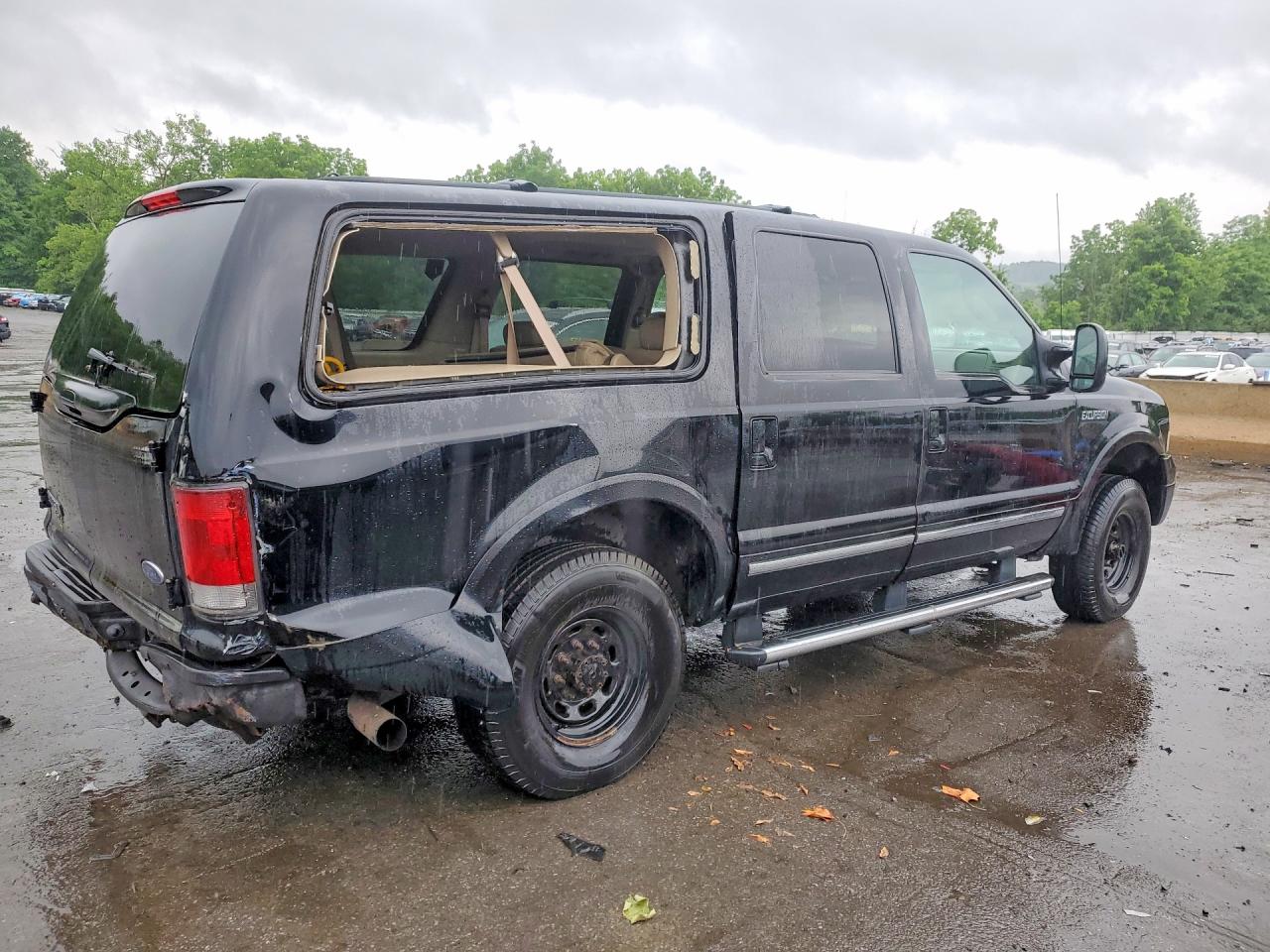 2005 Ford Excursion Limited Black vin: 1FMSU43P05ED41563
