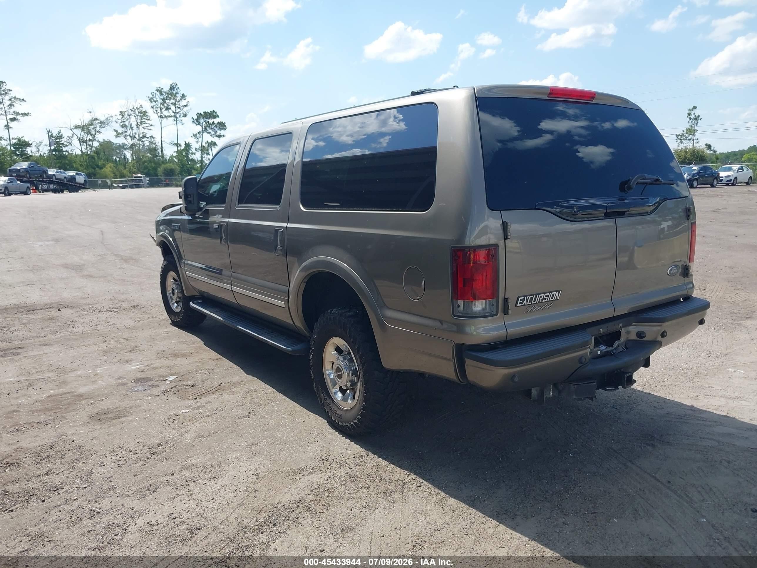 2003 Ford Excursion Limited Champagne vin: 1FMSU43P23ED32120