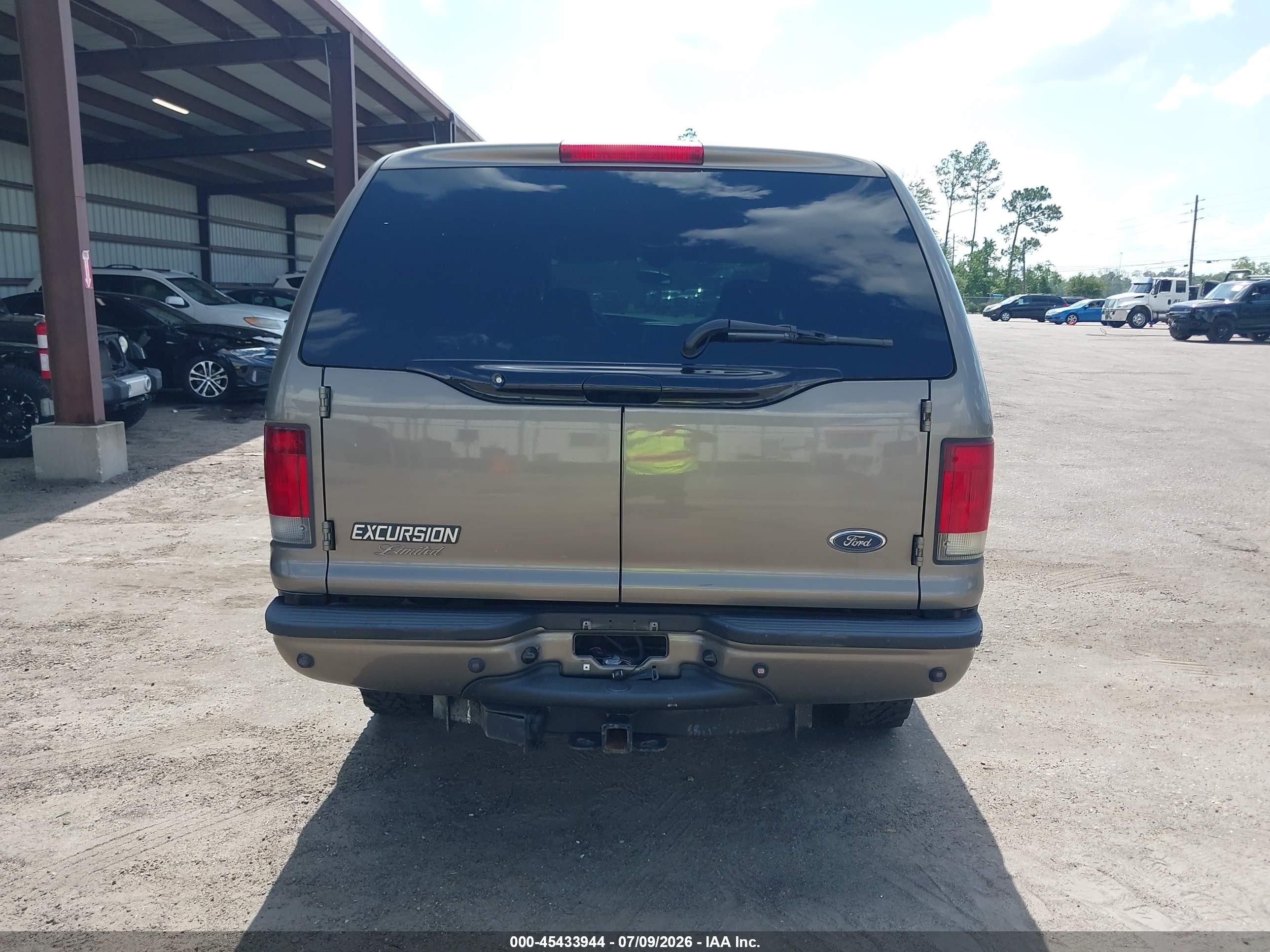 2003 Ford Excursion Limited Champagne vin: 1FMSU43P23ED32120