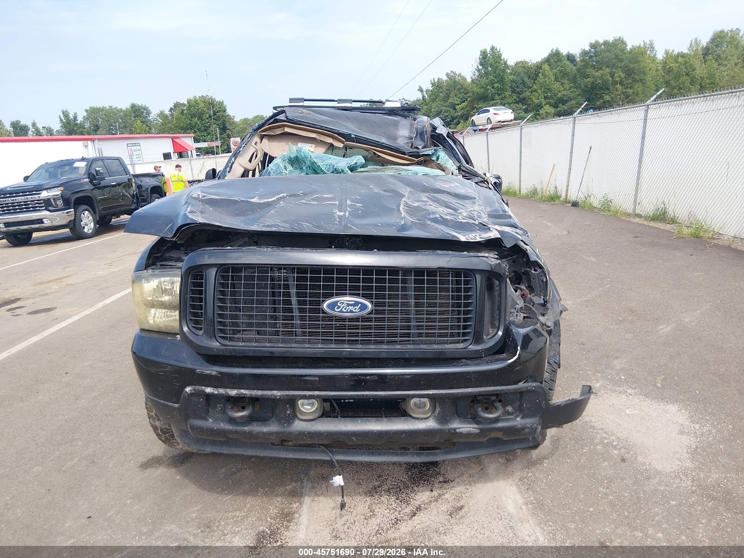 2003 Ford Excursion Limited Black vin: 1FMSU43P53EC70826