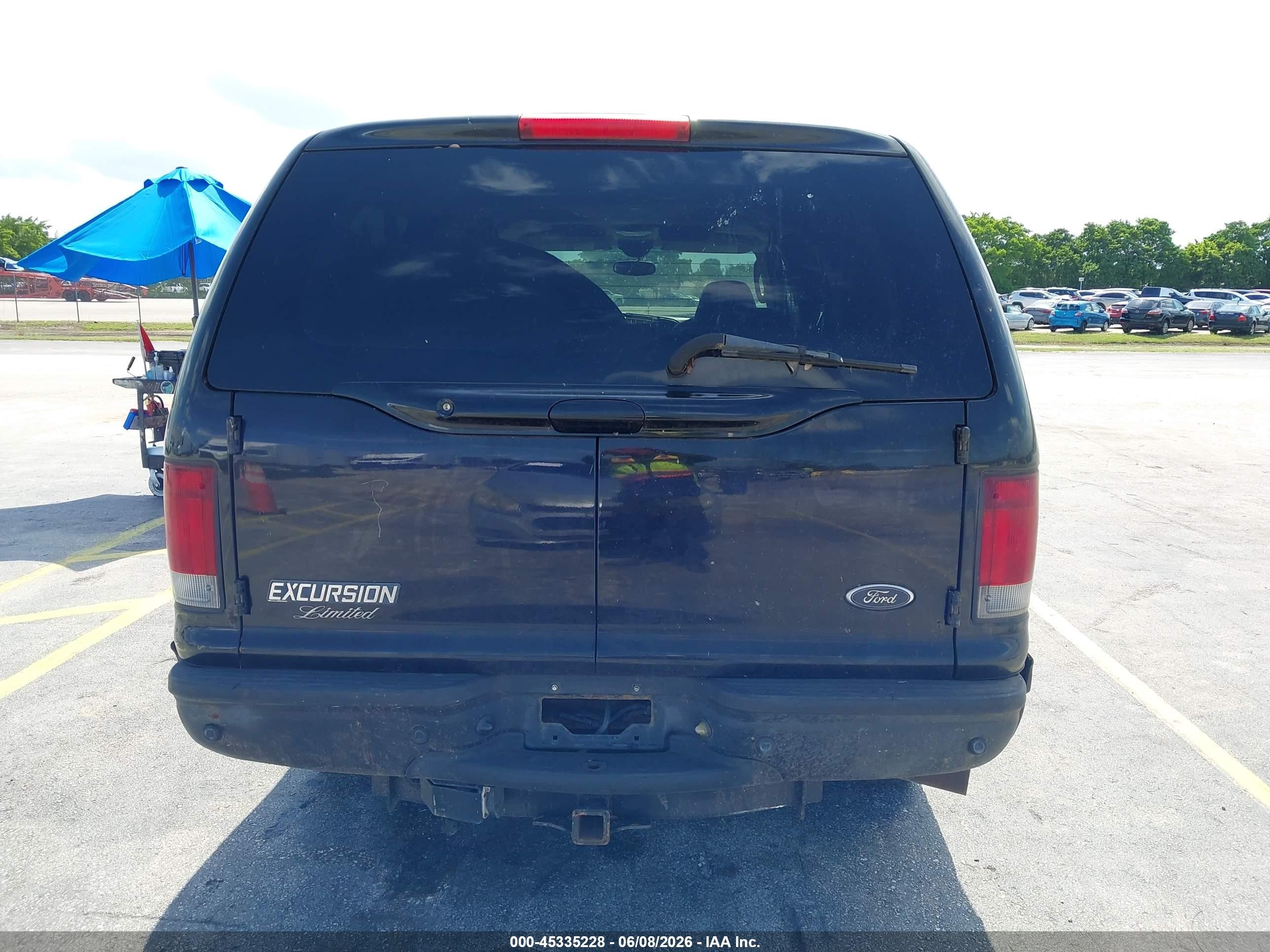 2005 Ford Excursion Limited Черный vin: 1FMSU43P65EB63285