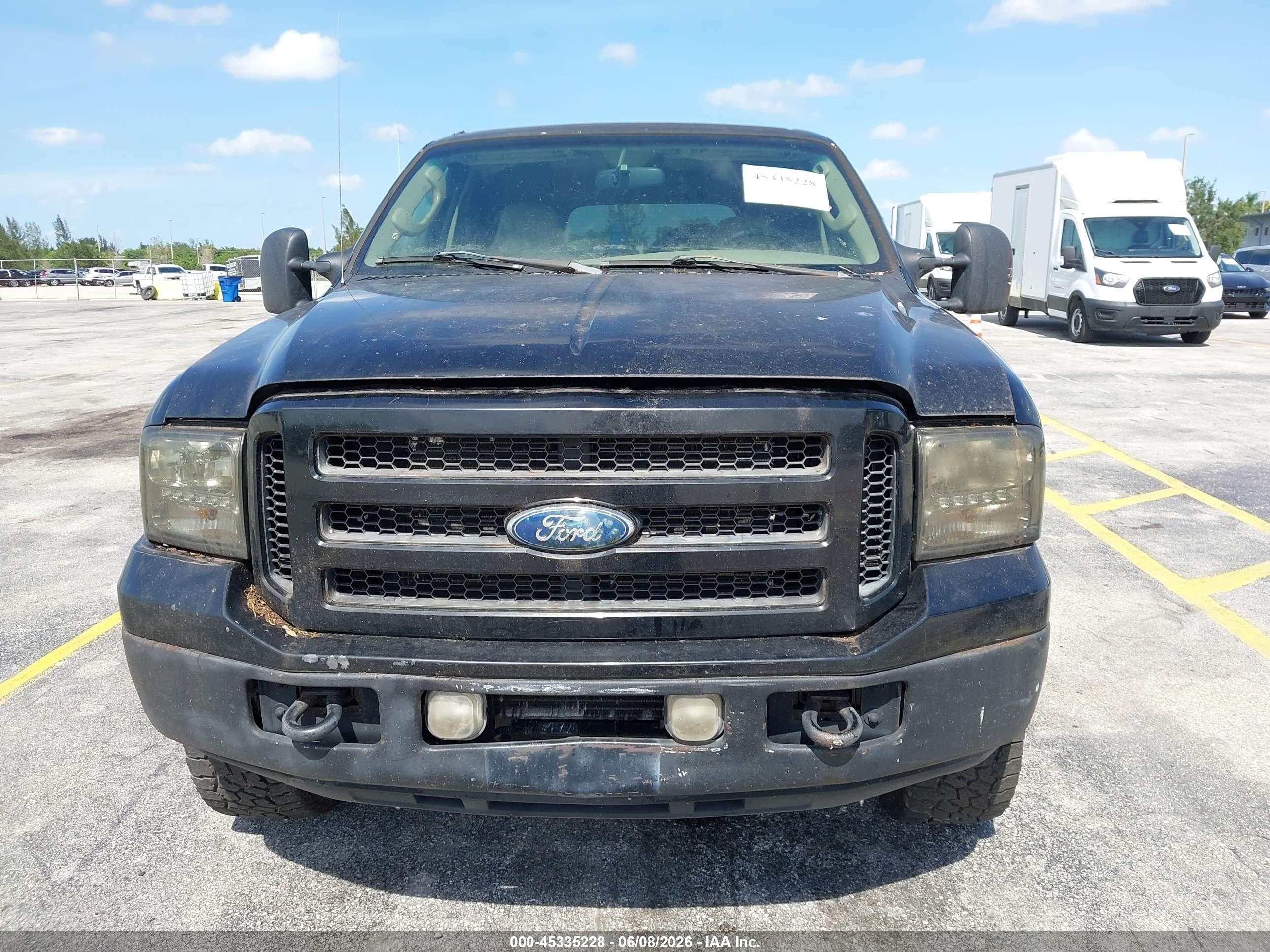 2005 Ford Excursion Limited Черный vin: 1FMSU43P65EB63285