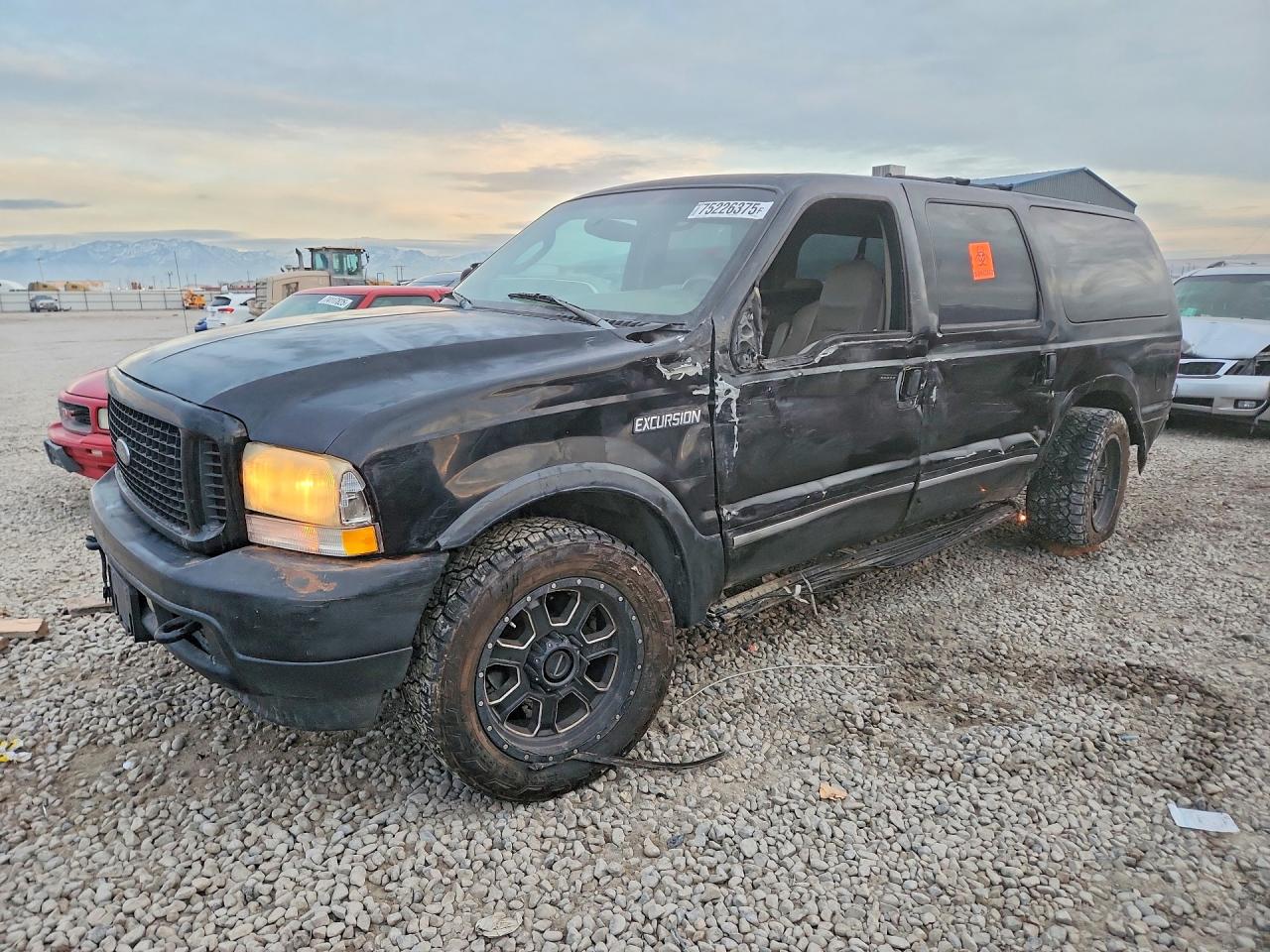 2003 Ford Excursion Limited Black vin: 1FMSU43P83EB44542