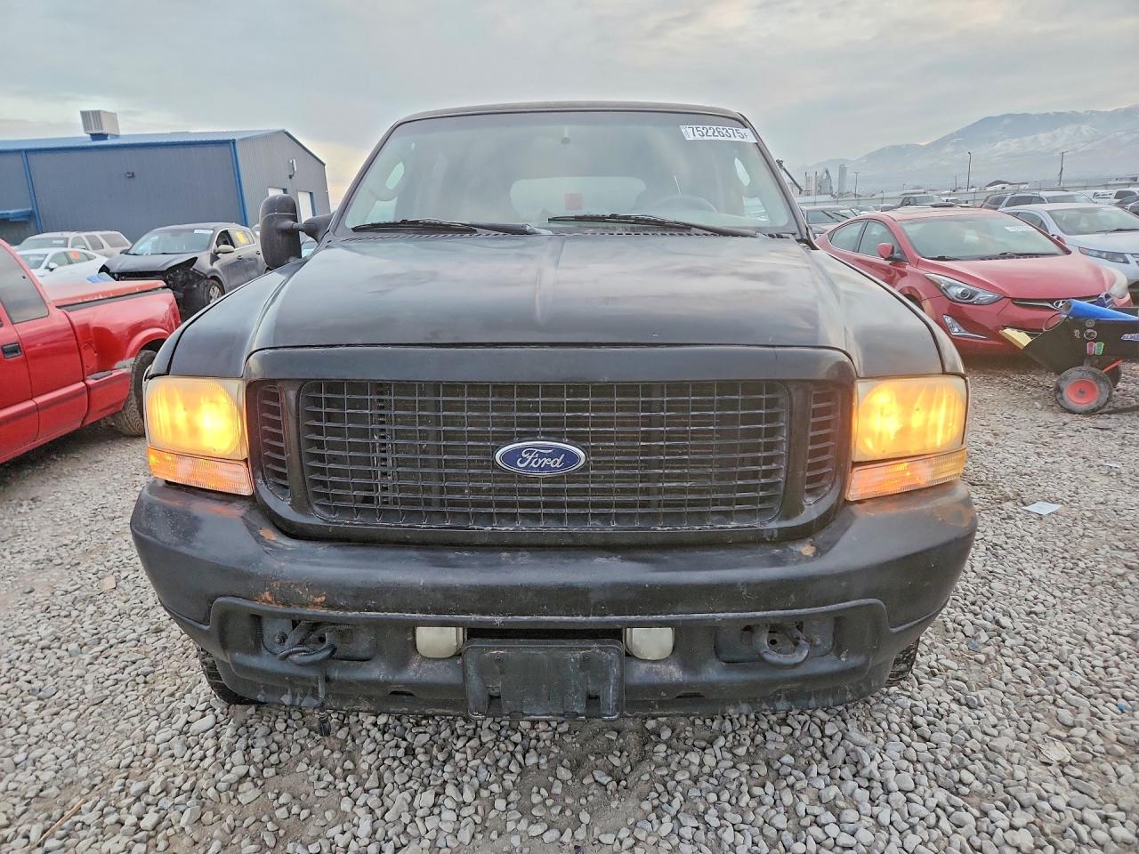 2003 Ford Excursion Limited Black vin: 1FMSU43P83EB44542