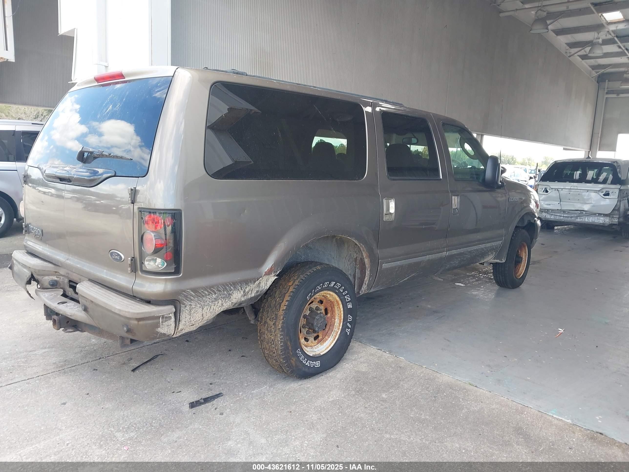 2003 Ford Excursion Limited Серый vin: 1FMSU43P83EB45349