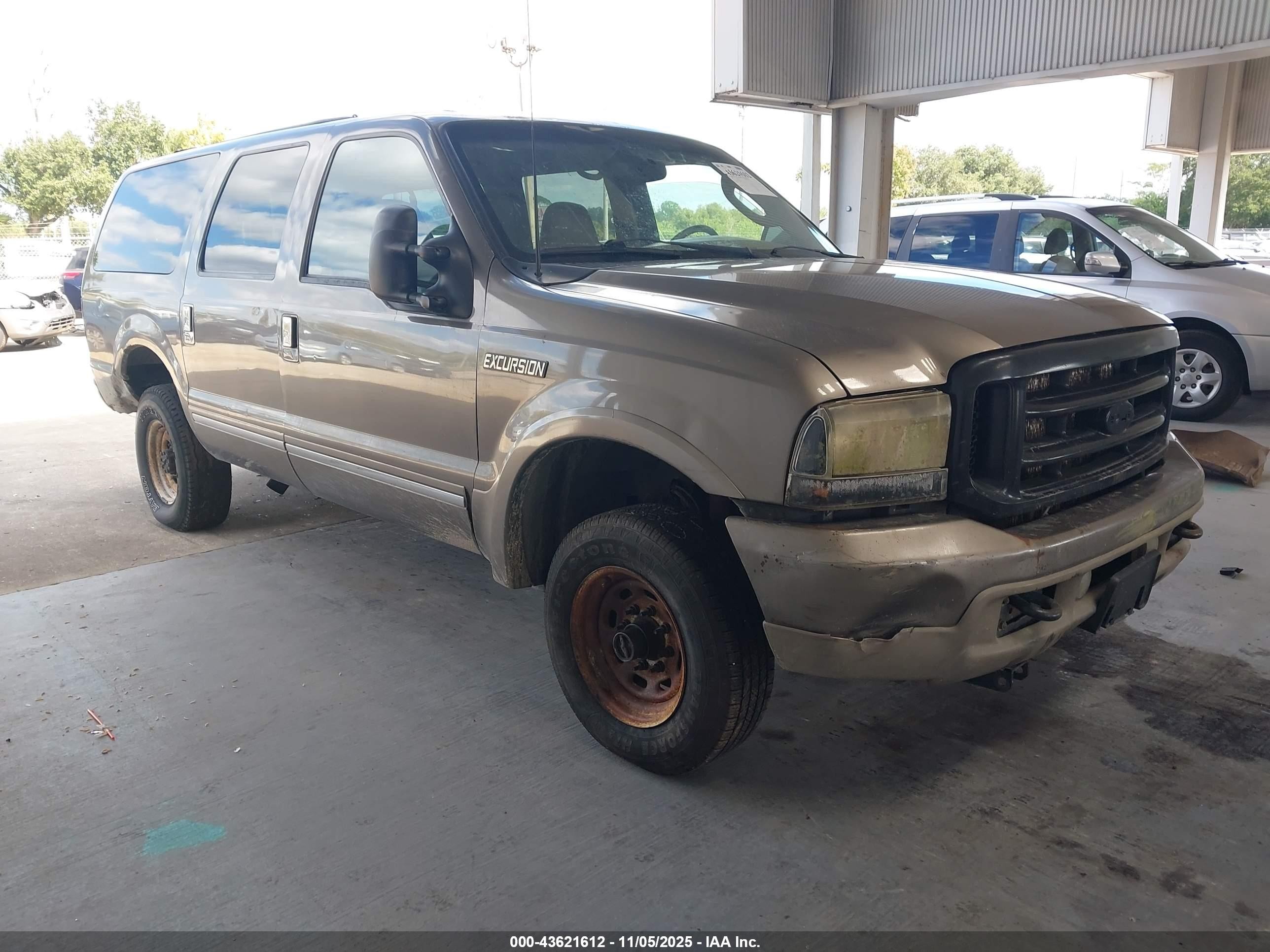 2003 Ford Excursion Limited Серый vin: 1FMSU43P83EB45349