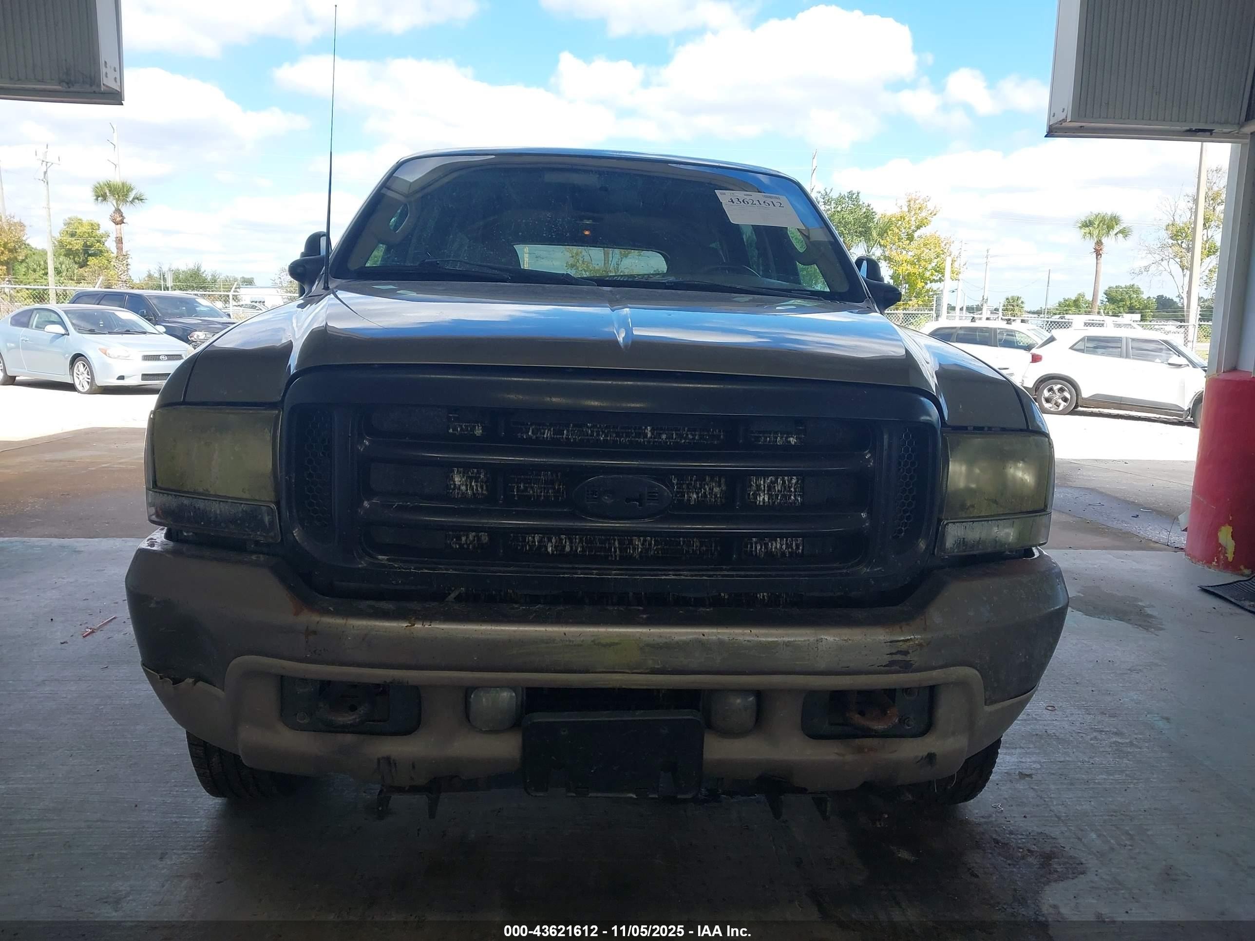 2003 Ford Excursion Limited Серый vin: 1FMSU43P83EB45349