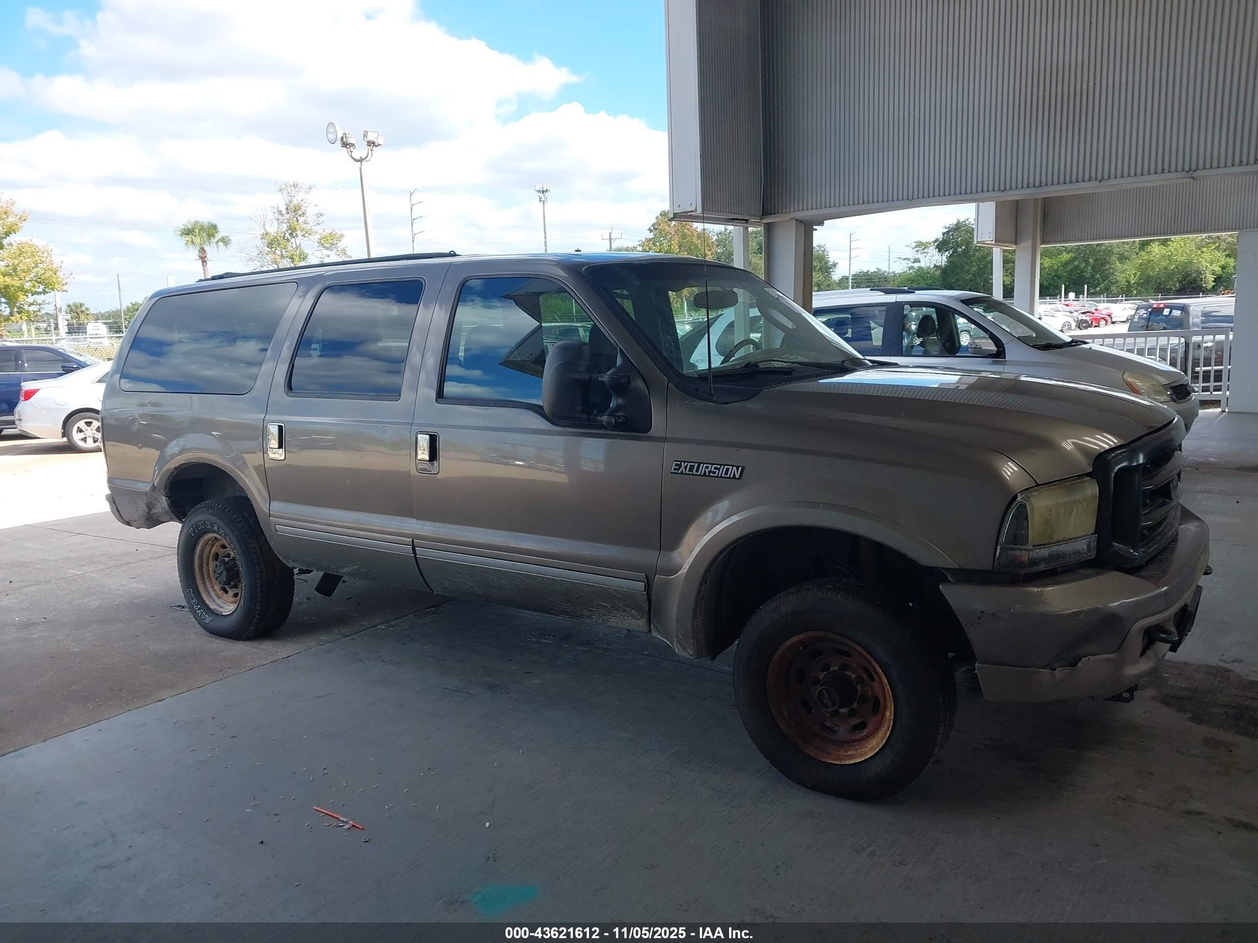 2003 Ford Excursion Limited Серый vin: 1FMSU43P83EB45349
