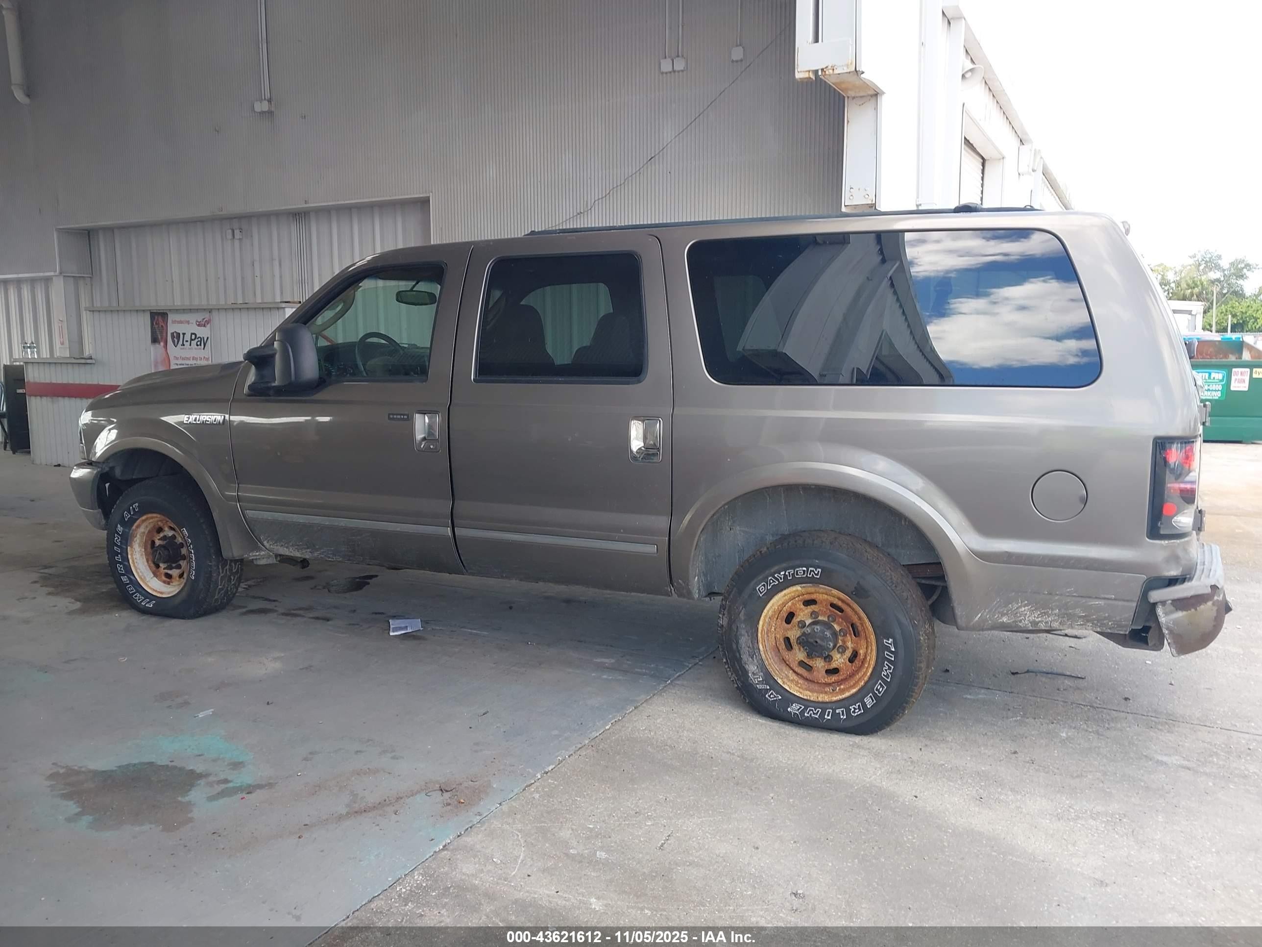 2003 Ford Excursion Limited Серый vin: 1FMSU43P83EB45349