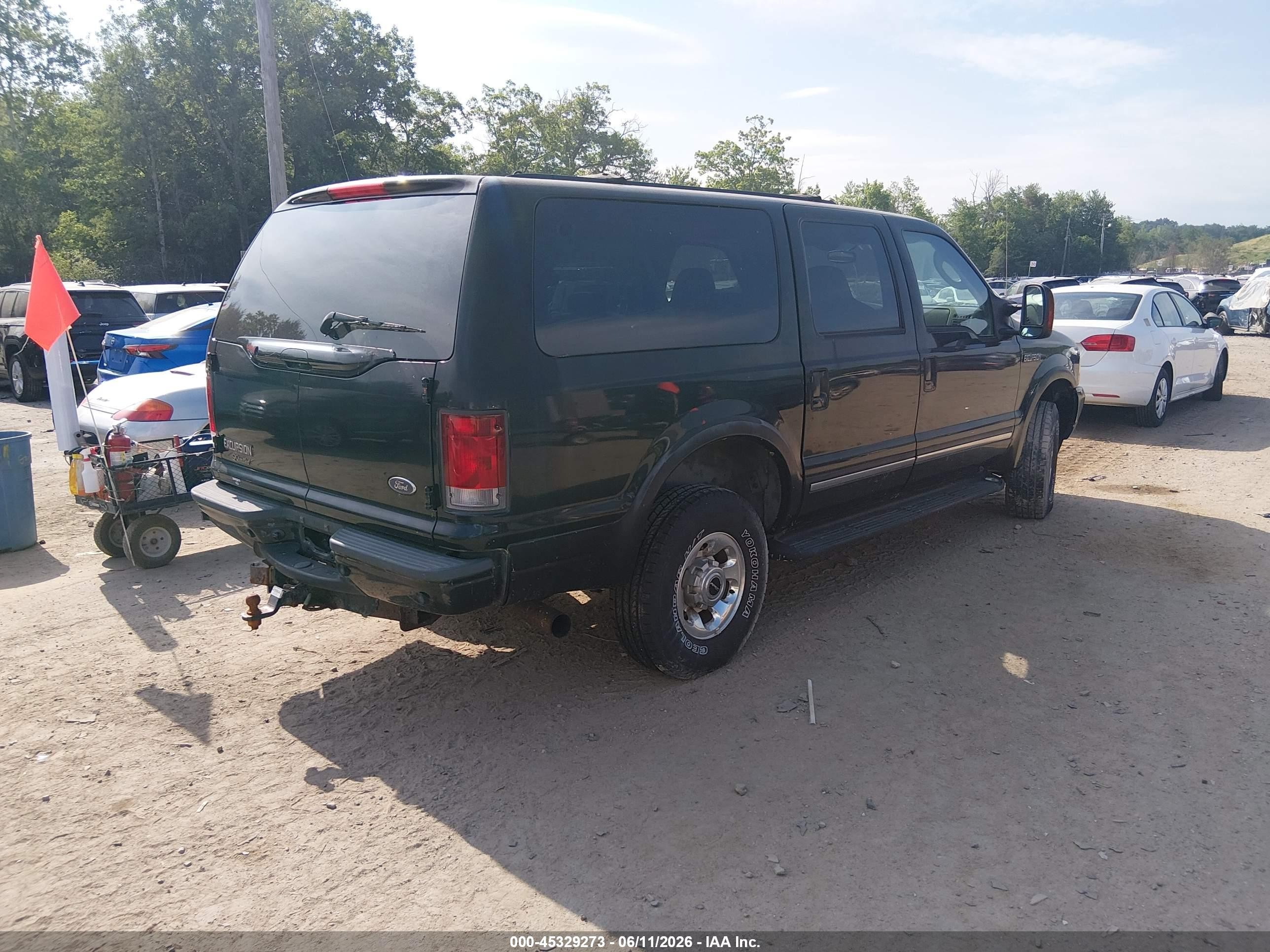 2004 Ford Excursion Limited Black vin: 1FMSU43P84EA67527