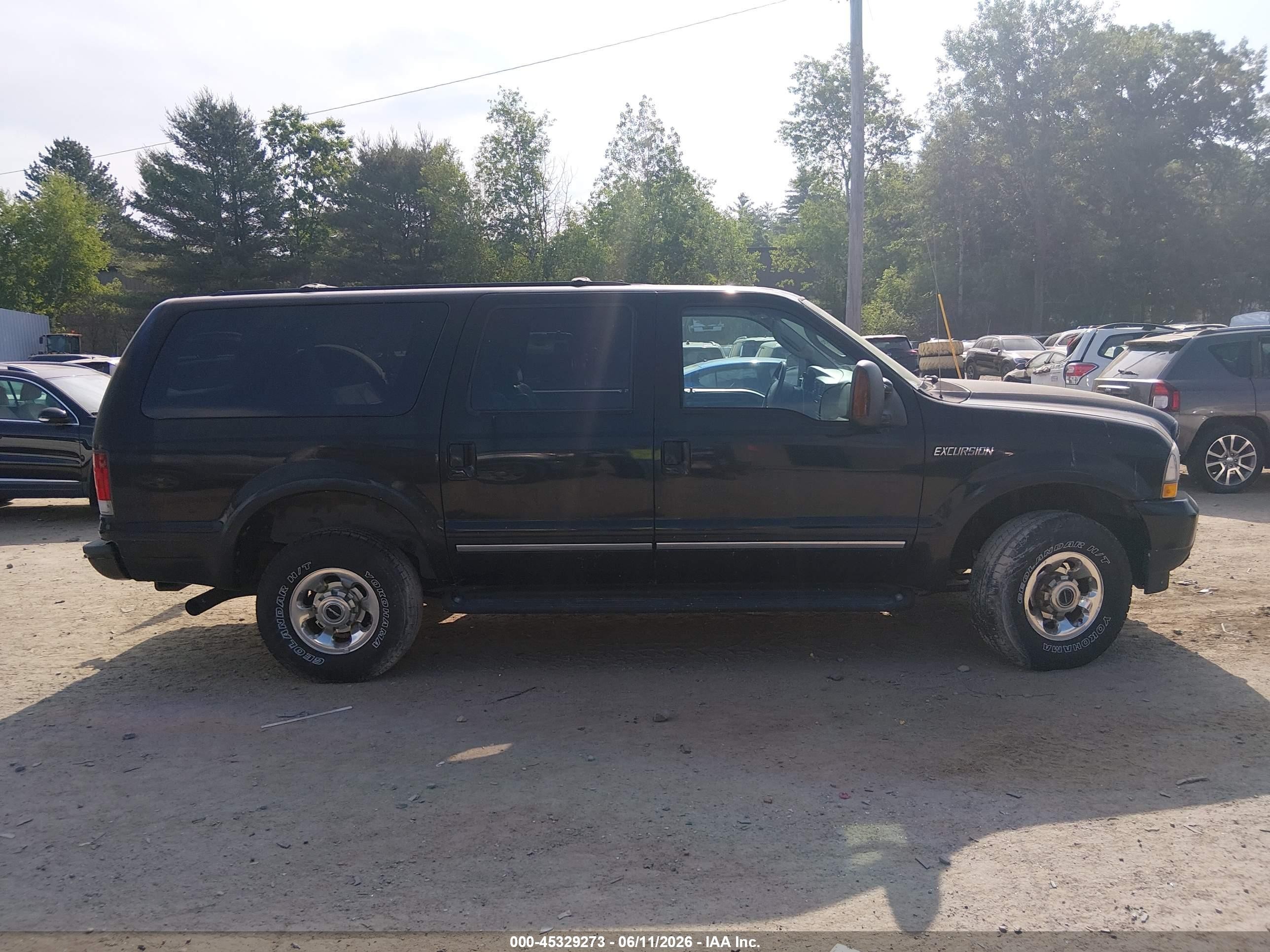 2004 Ford Excursion Limited Black vin: 1FMSU43P84EA67527