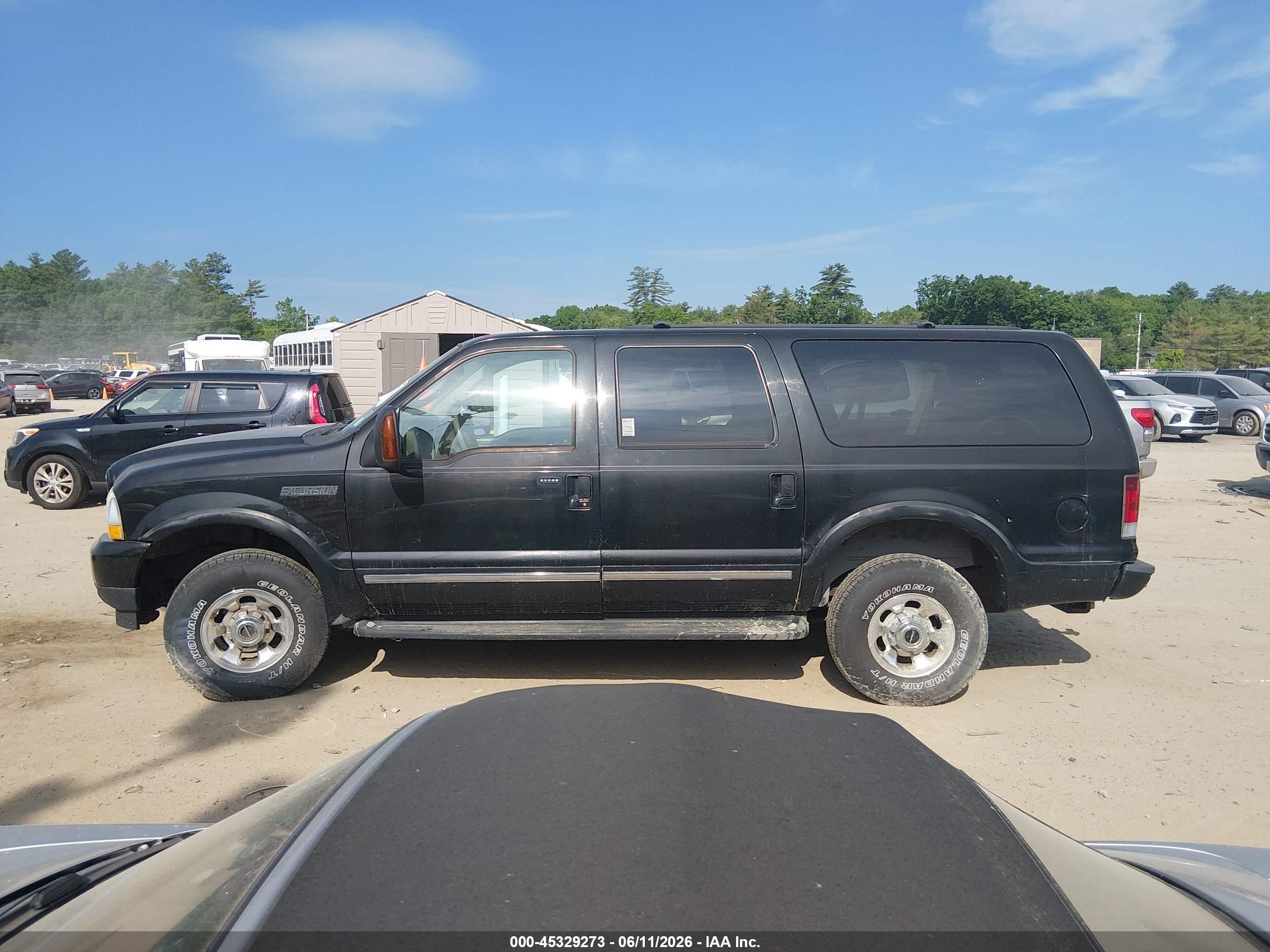 2004 Ford Excursion Limited Black vin: 1FMSU43P84EA67527