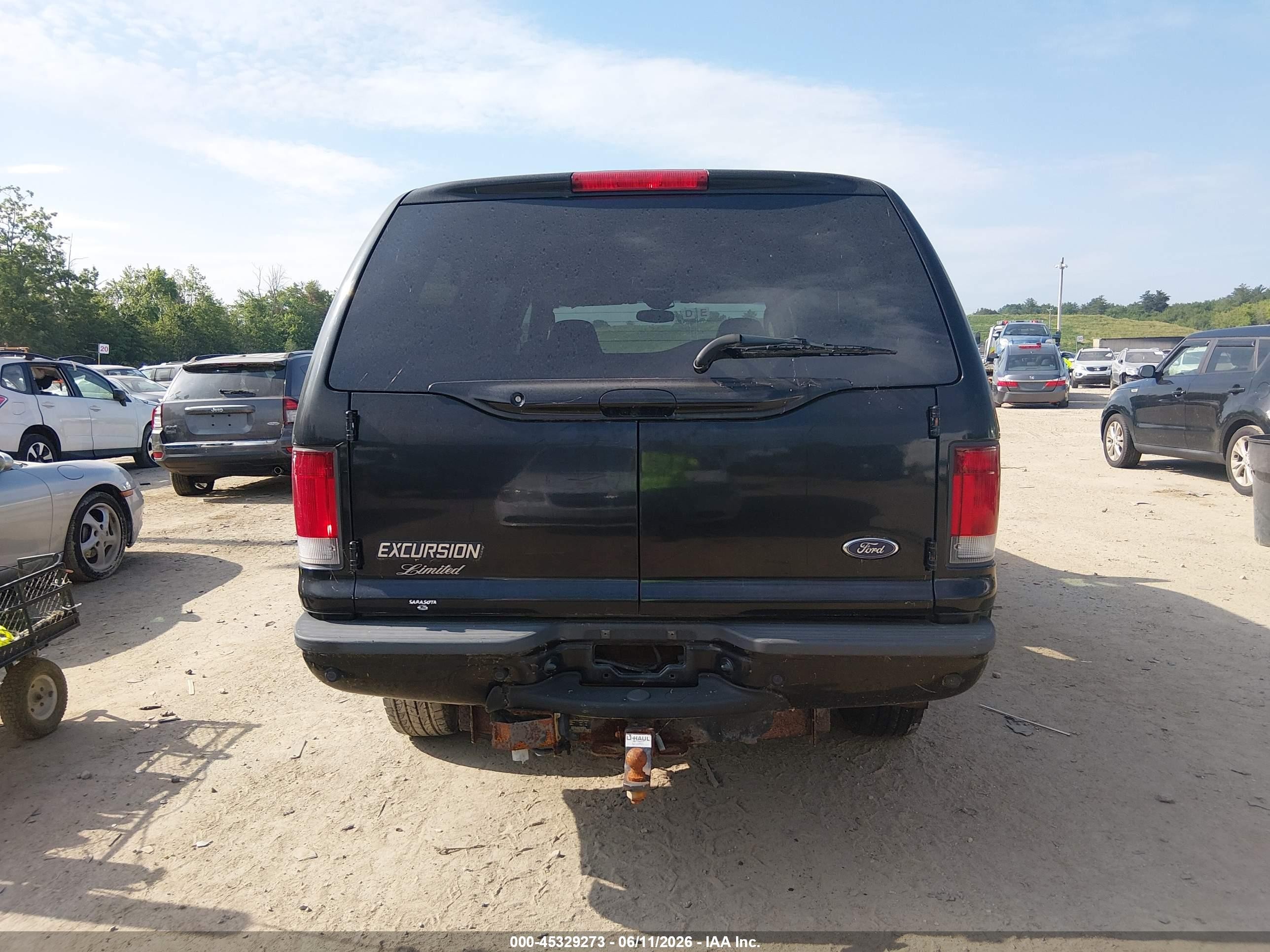 2004 Ford Excursion Limited Black vin: 1FMSU43P84EA67527