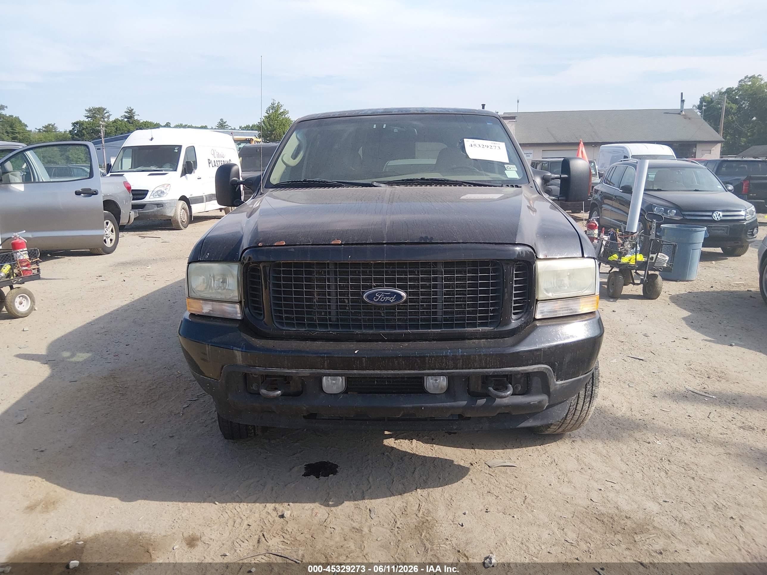 2004 Ford Excursion Limited Black vin: 1FMSU43P84EA67527