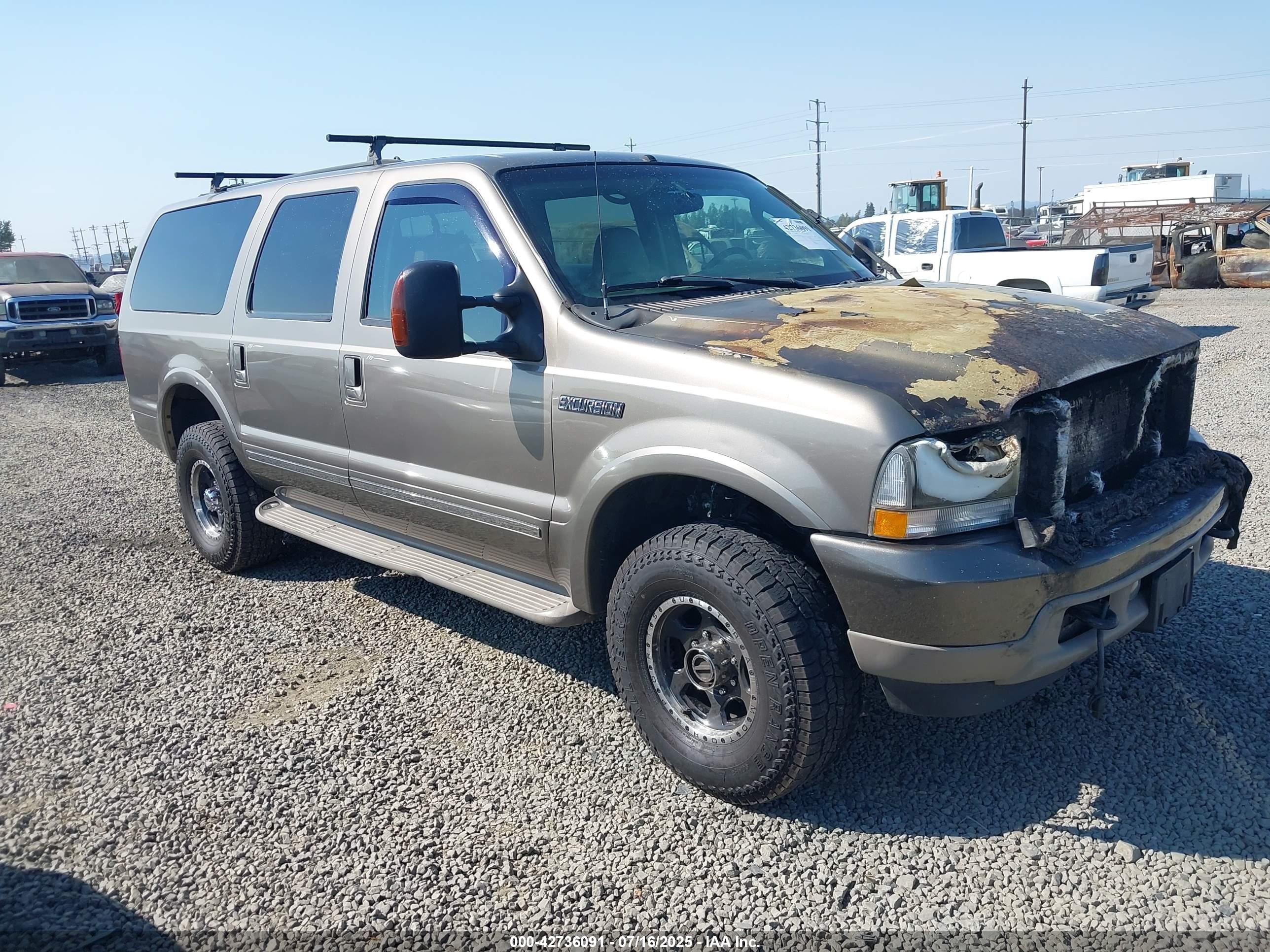 2004 Ford Excursion Limited Brown vin: 1FMSU43P84EB21909