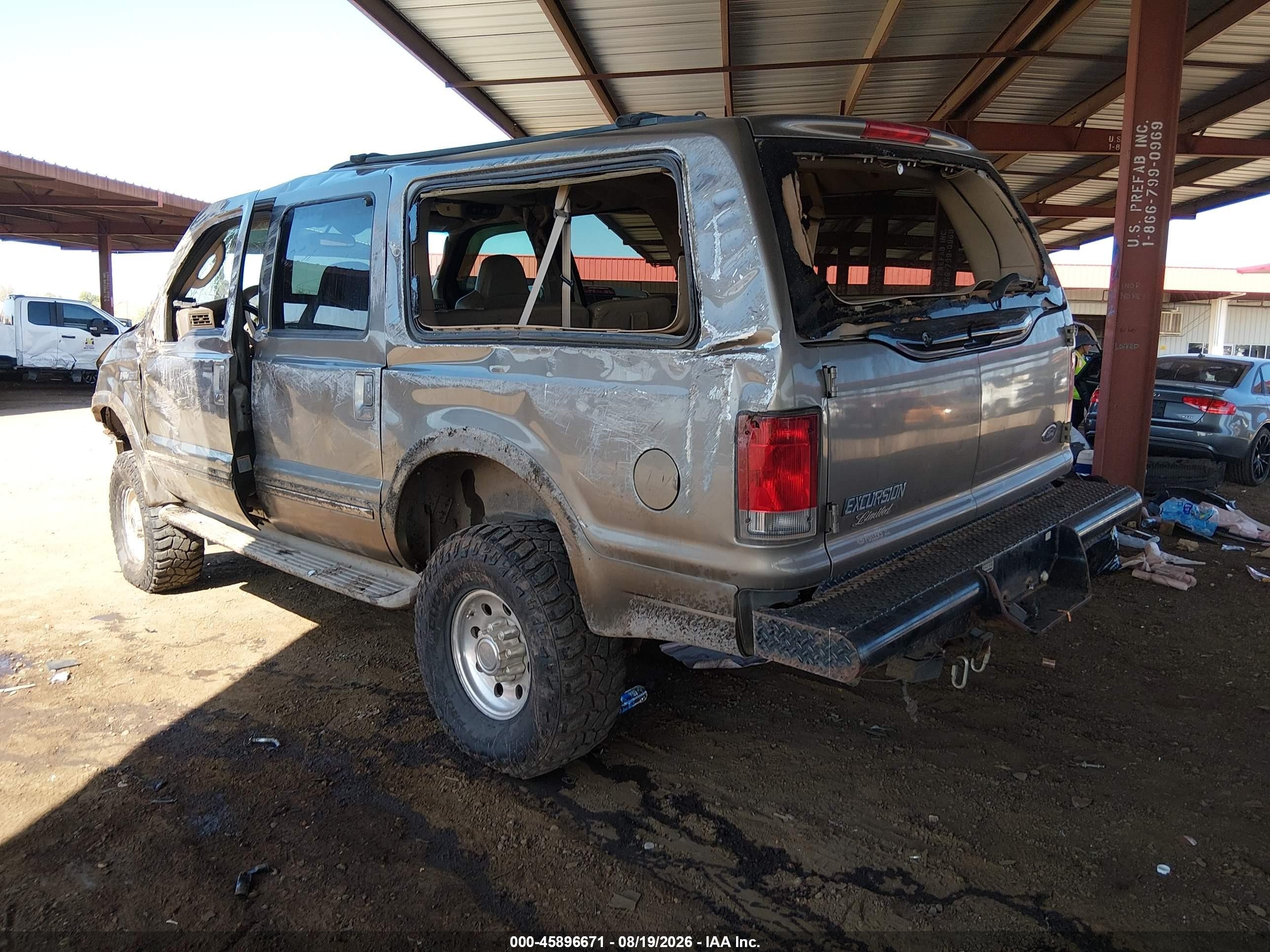2004 Ford Excursion Limited Gray vin: 1FMSU43PX4ED60720