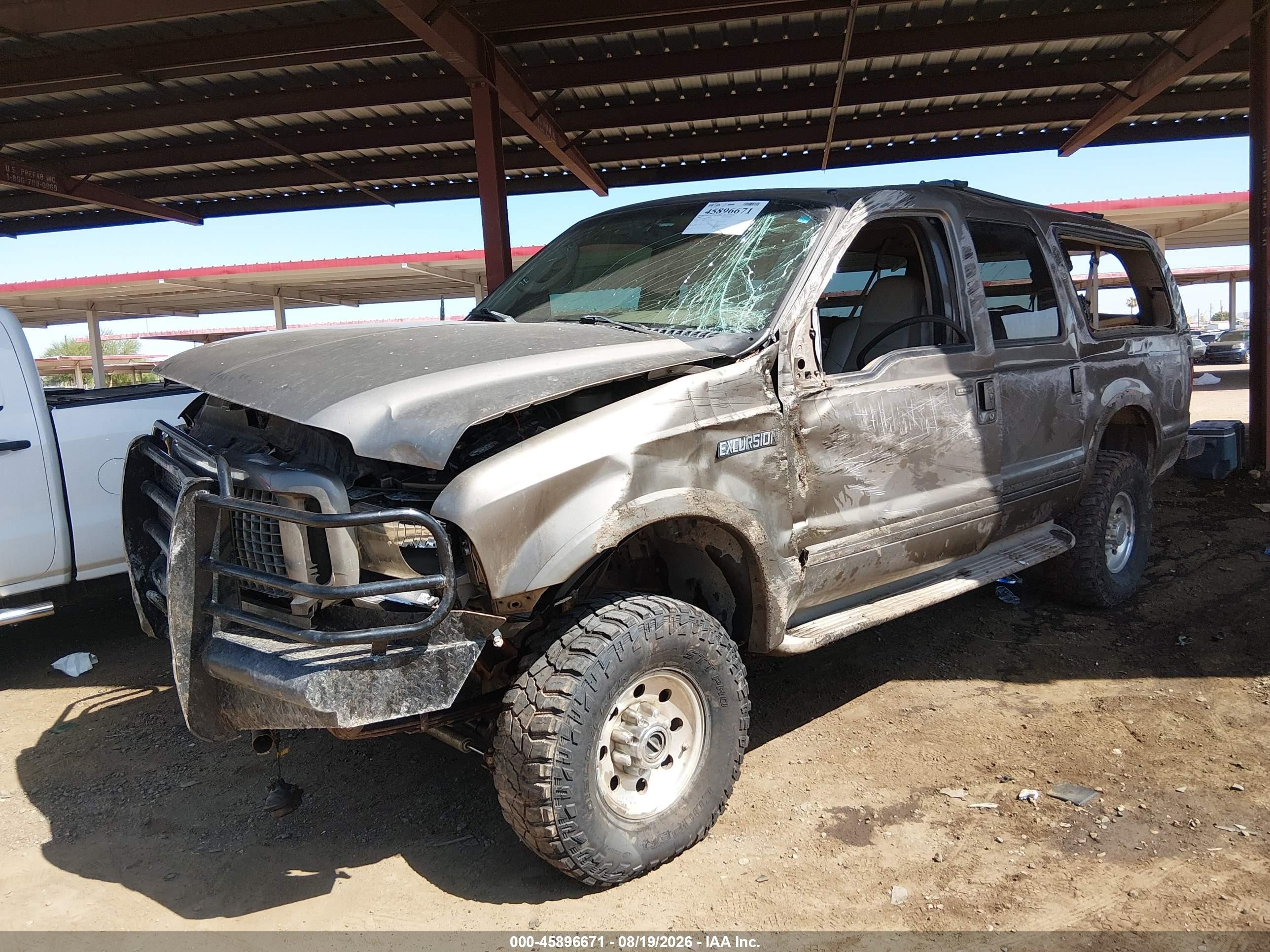 2004 Ford Excursion Limited Gray vin: 1FMSU43PX4ED60720