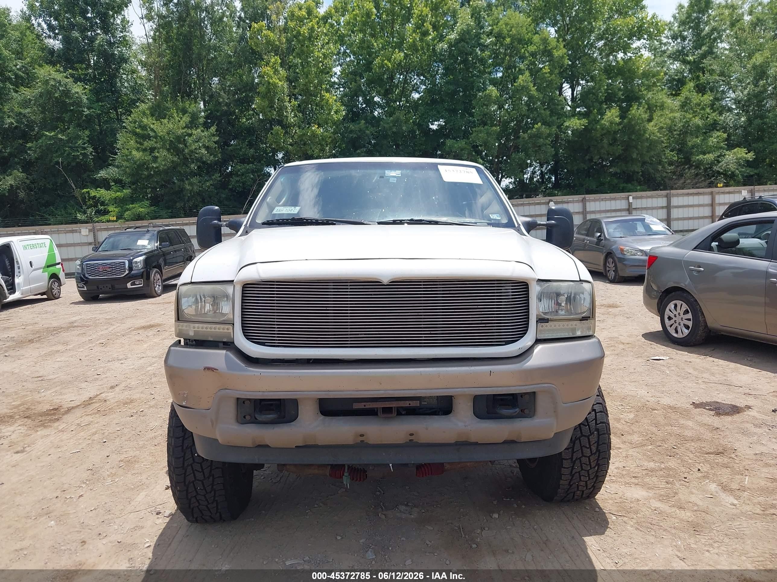 2003 Ford Excursion Eddie Bauer White vin: 1FMSU45F03EA35691