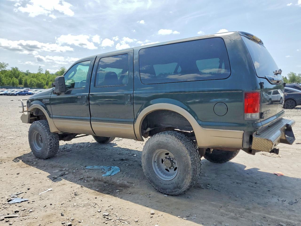 2003 Ford Excursion Eddie Bauer Green vin: 1FMSU45P03EC48021