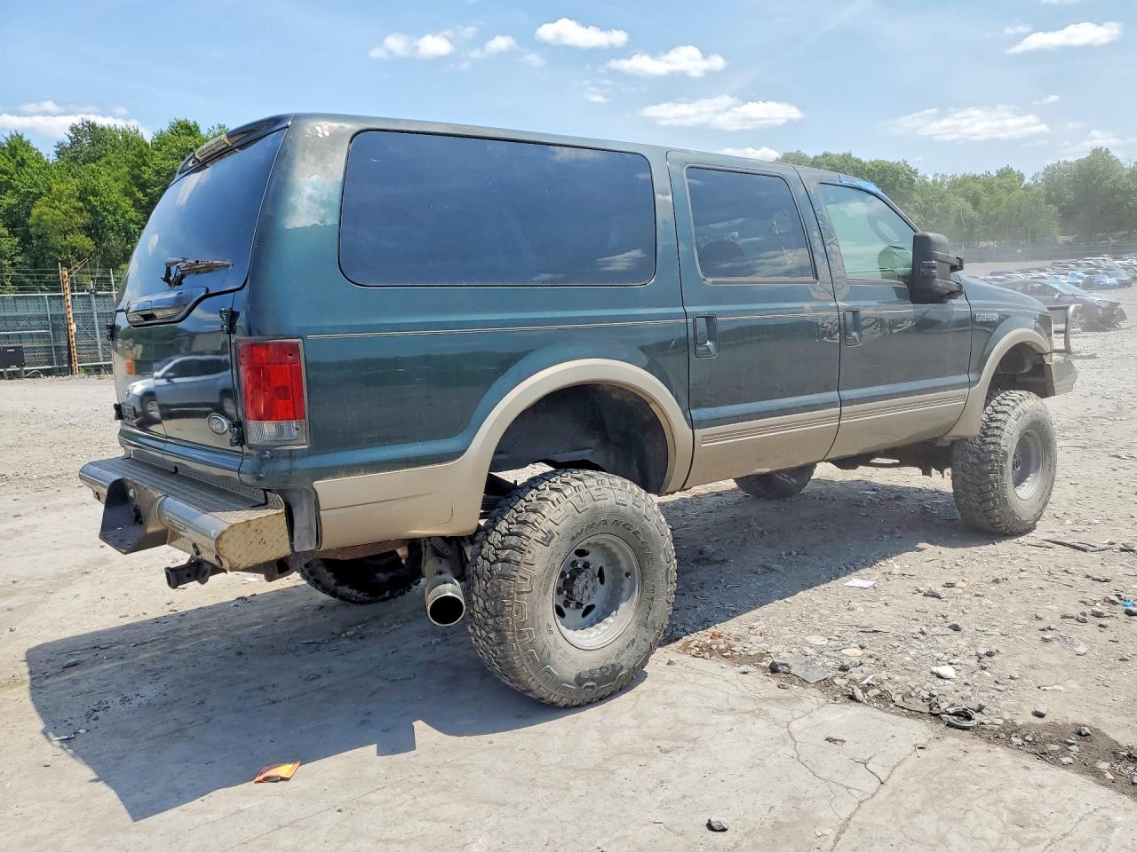 2003 Ford Excursion Eddie Bauer Green vin: 1FMSU45P03EC48021