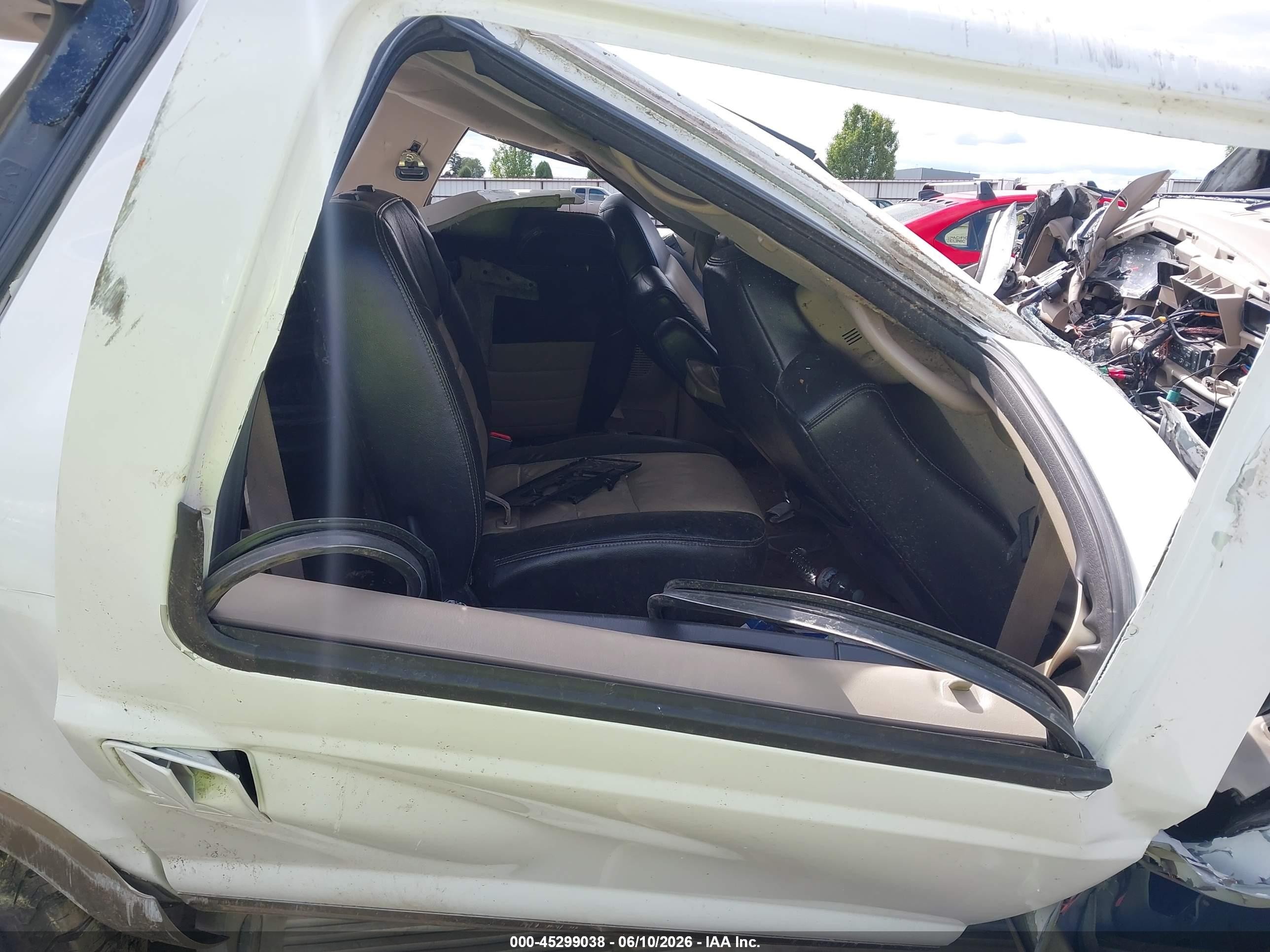 2005 Ford Excursion Eddie Bauer White vin: 1FMSU45P35EB61698
