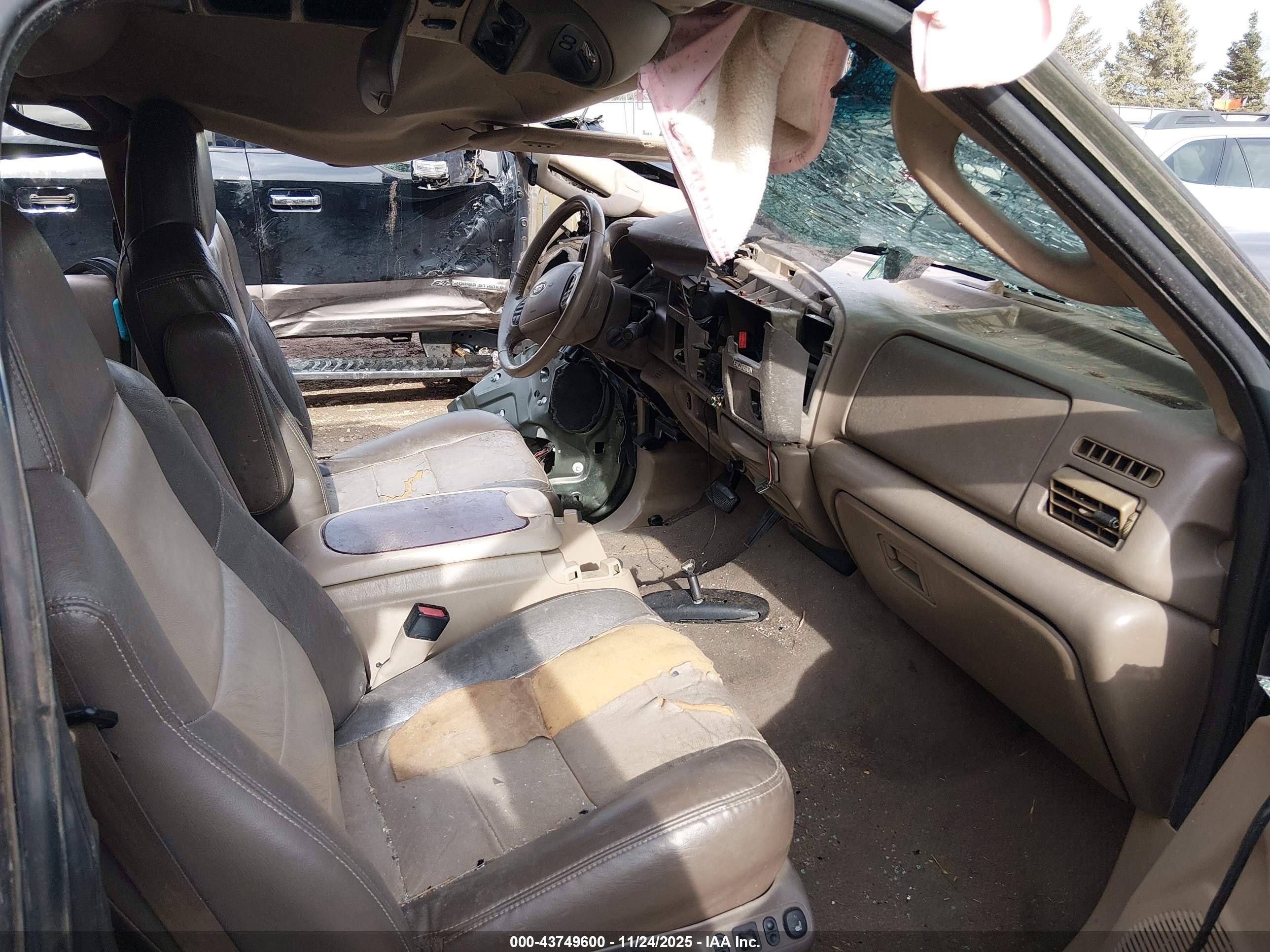 2004 Ford Excursion Eddie Bauer Green vin: 1FMSU45P54EC12018