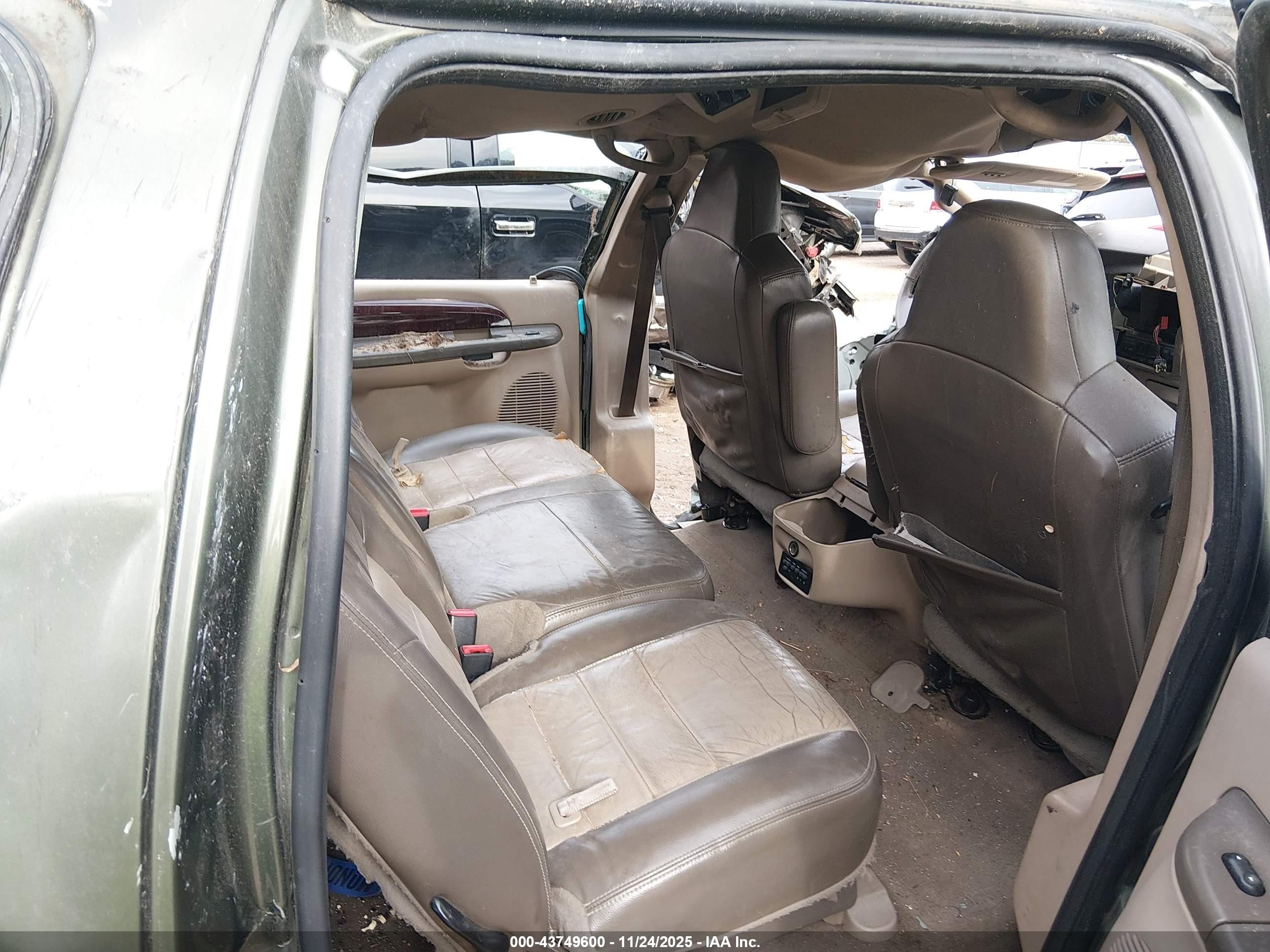 2004 Ford Excursion Eddie Bauer Green vin: 1FMSU45P54EC12018