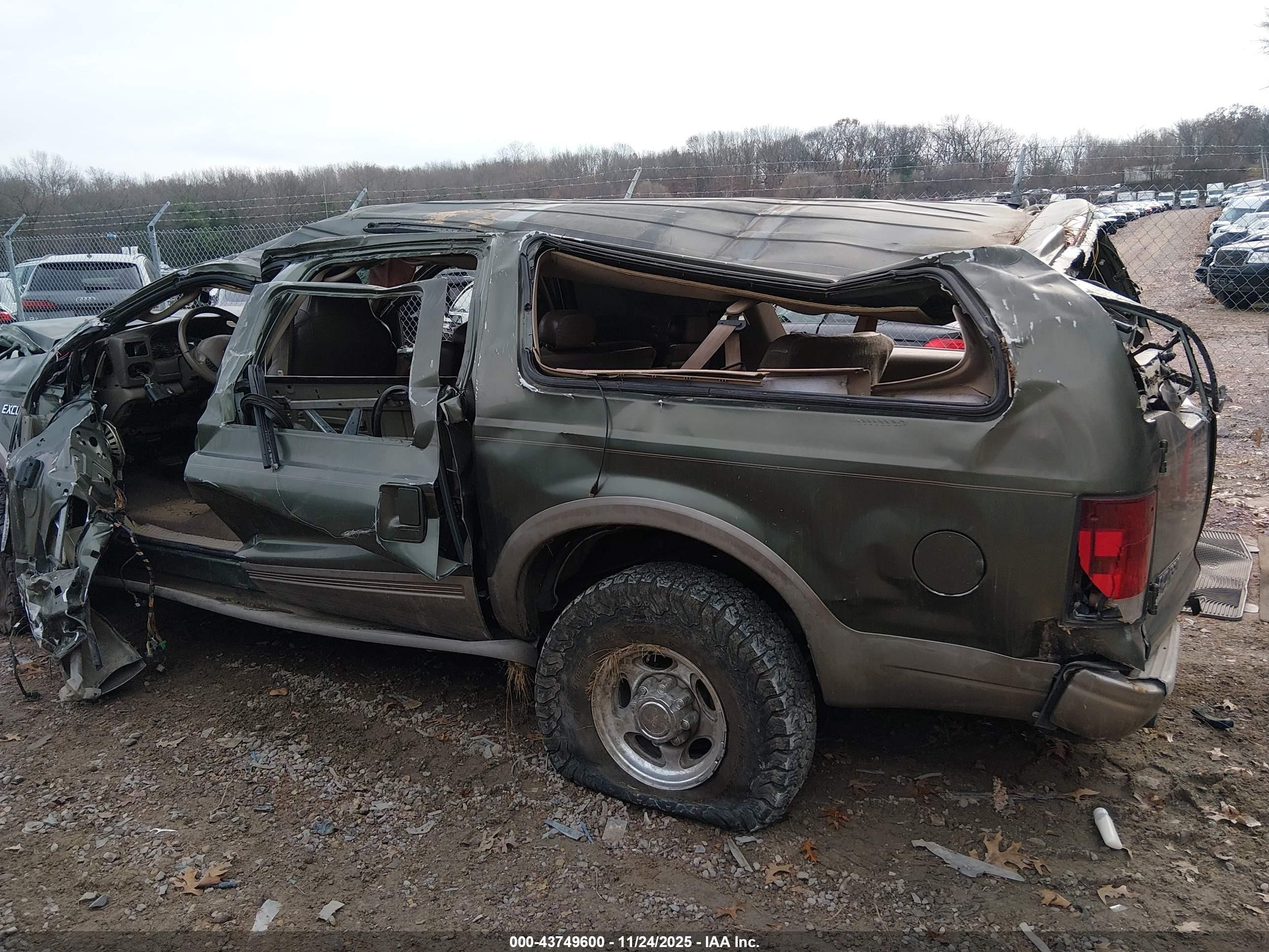 2004 Ford Excursion Eddie Bauer Green vin: 1FMSU45P54EC12018