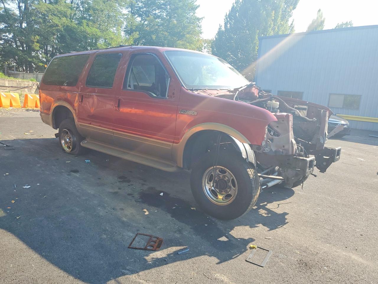 2005 Ford Excursion Eddie Bauer Burgundy vin: 1FMSU45P65ED47851