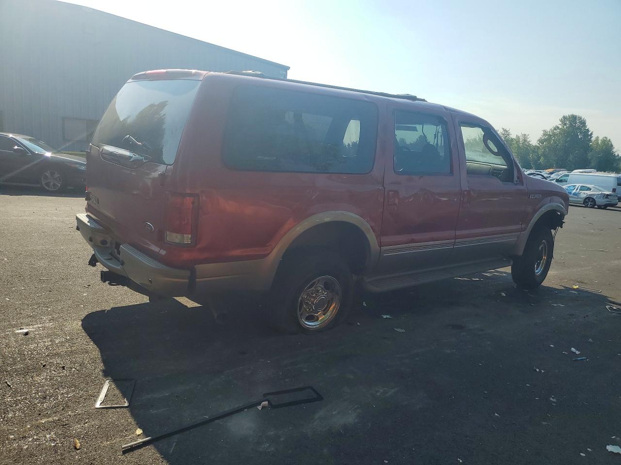 2005 Ford Excursion Eddie Bauer Burgundy vin: 1FMSU45P65ED47851