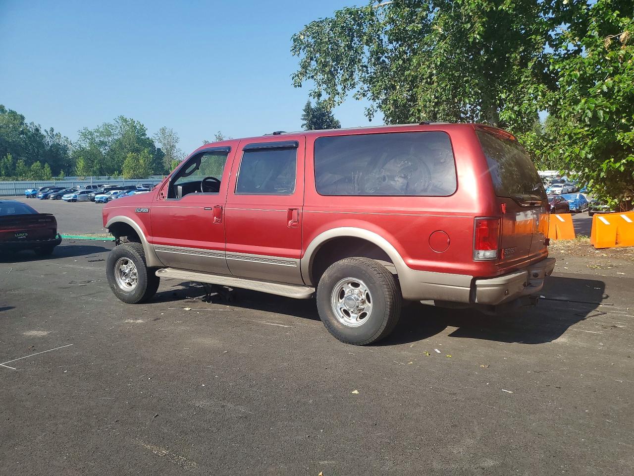 2005 Ford Excursion Eddie Bauer Burgundy vin: 1FMSU45P65ED47851