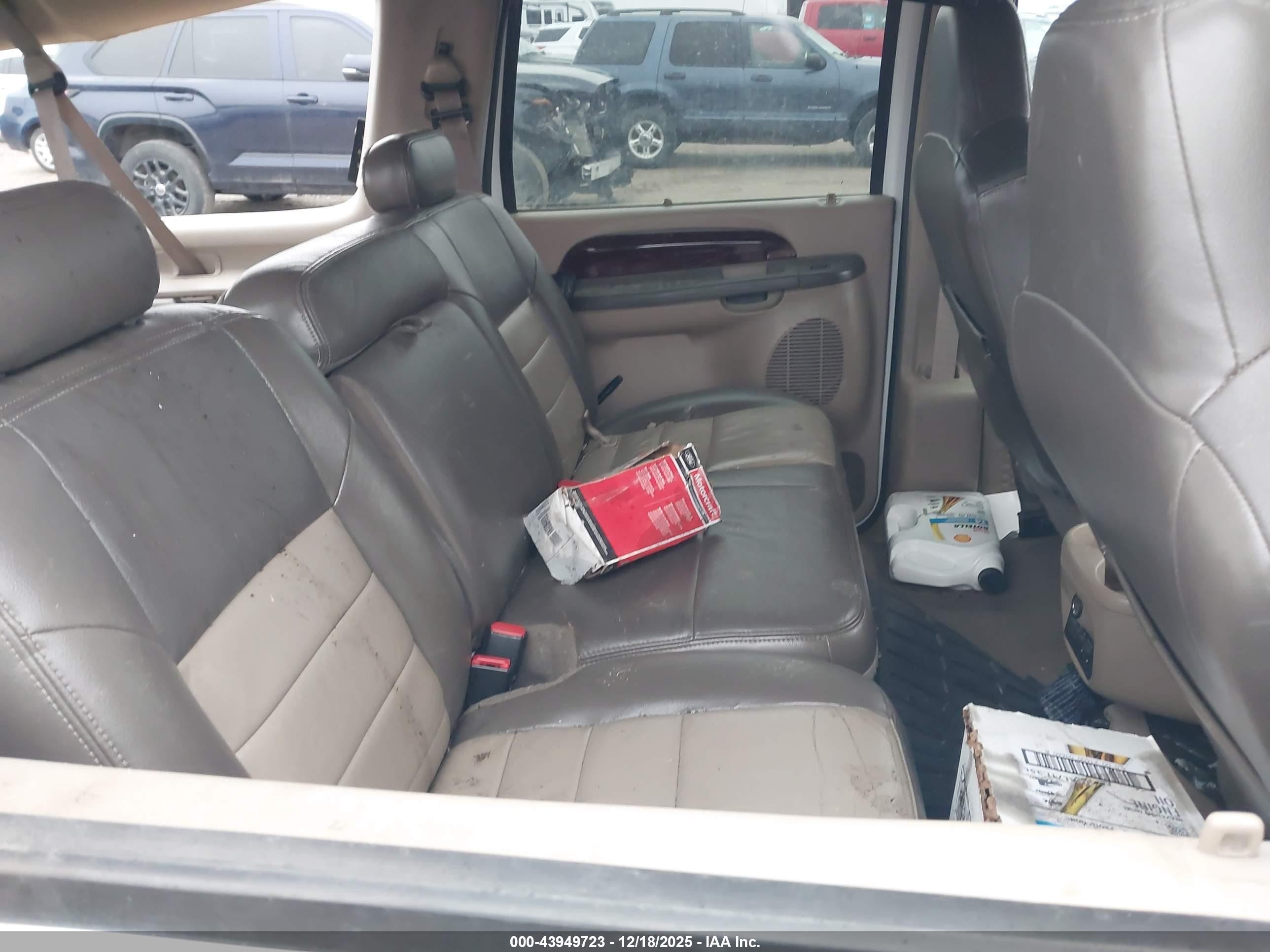 2003 Ford Excursion Eddie Bauer White vin: 1FMSU45P73ED68480