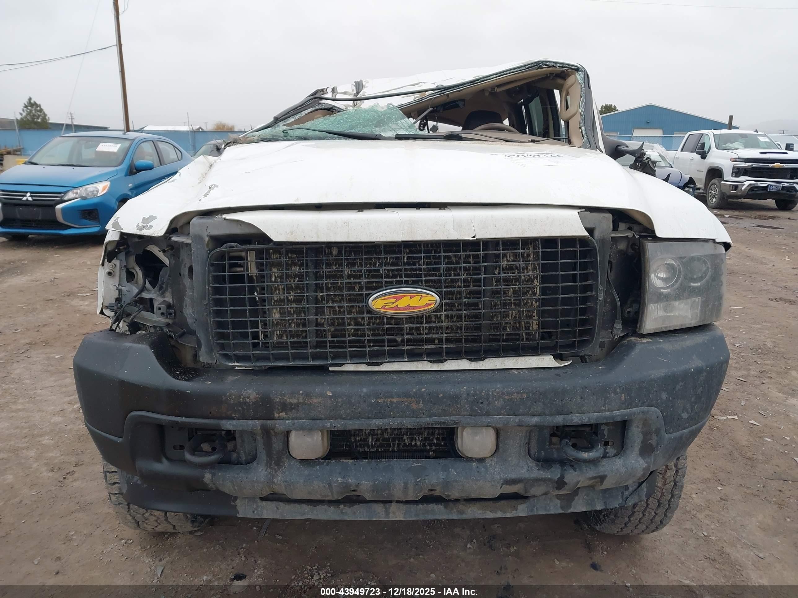 2003 Ford Excursion Eddie Bauer White vin: 1FMSU45P73ED68480