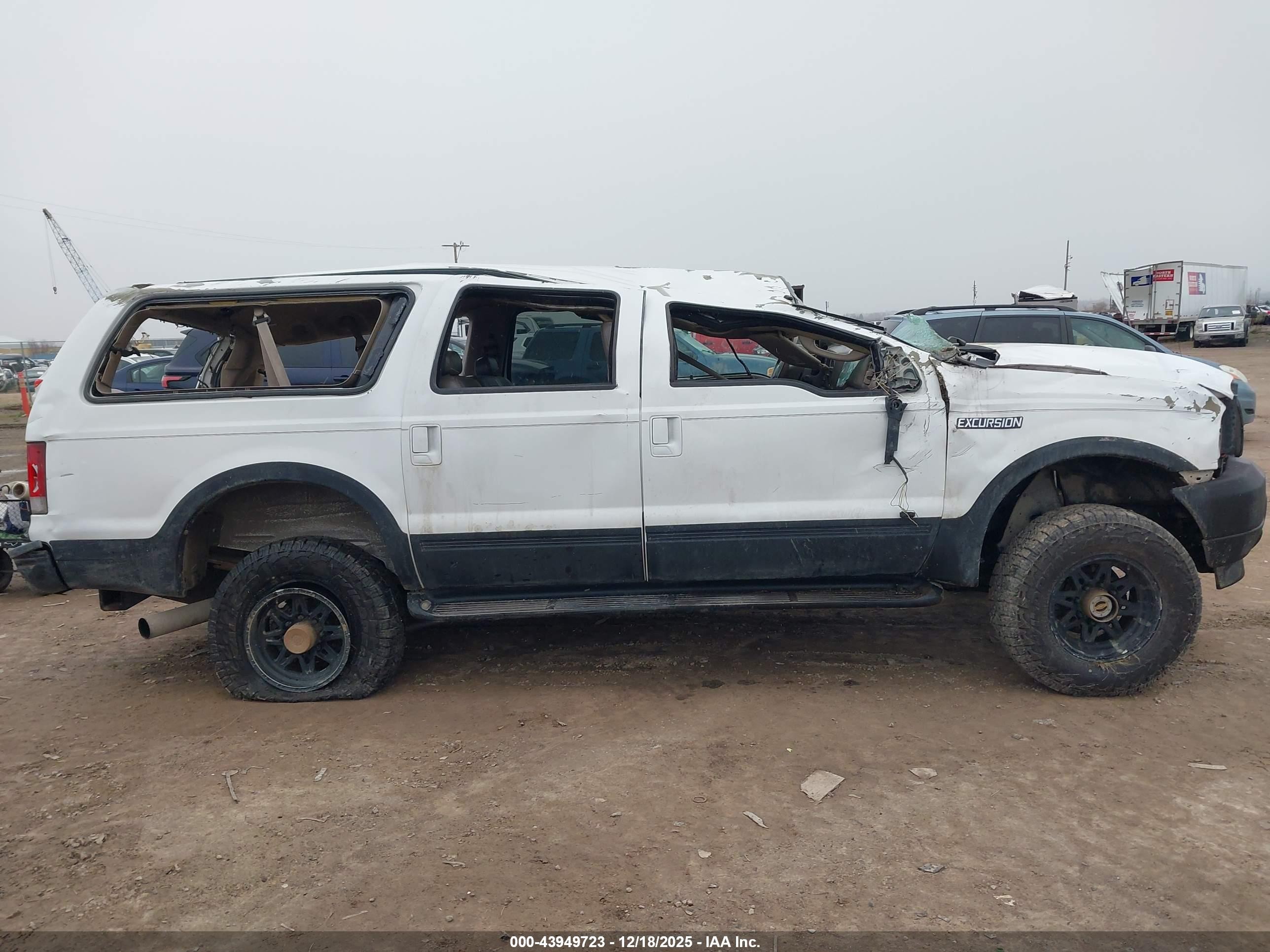 2003 Ford Excursion Eddie Bauer White vin: 1FMSU45P73ED68480