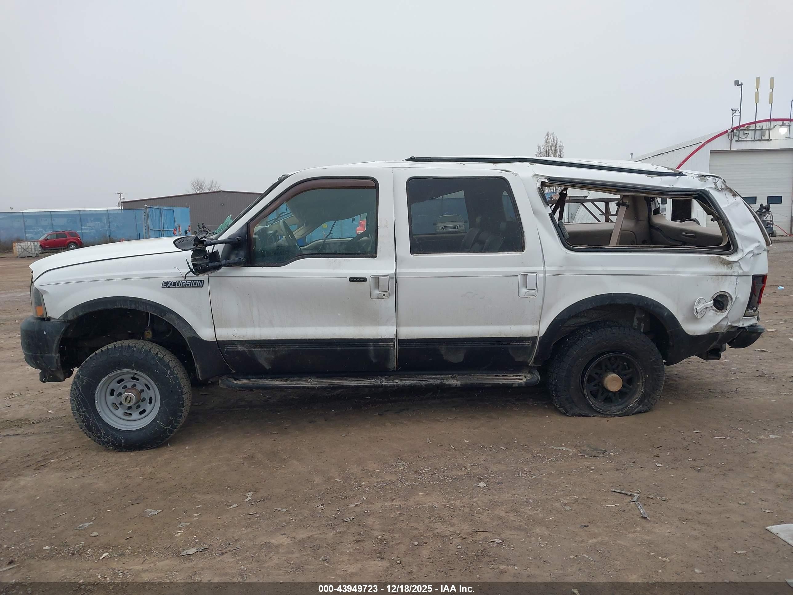 2003 Ford Excursion Eddie Bauer White vin: 1FMSU45P73ED68480