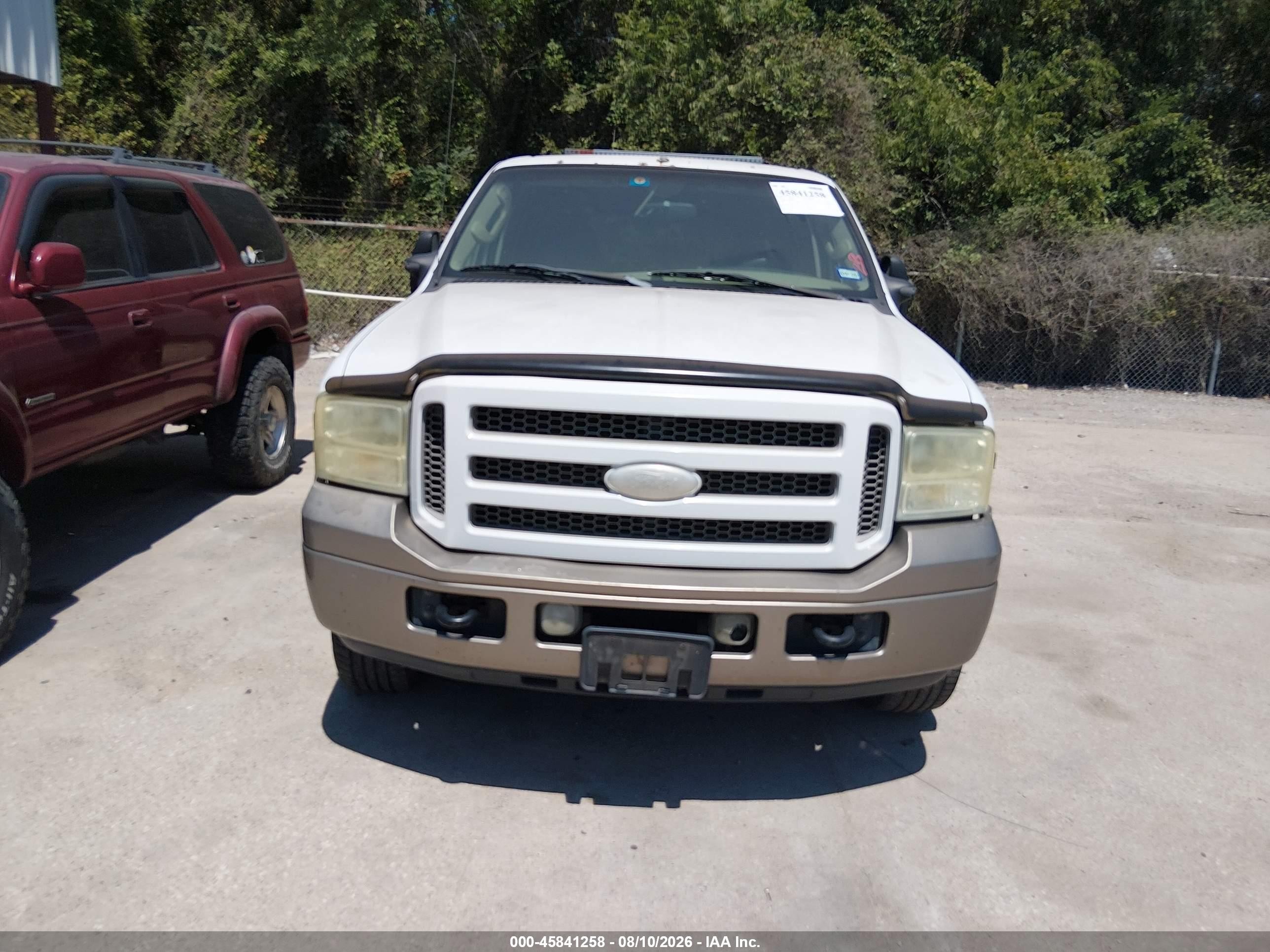 2005 Ford Excursion Eddie Bauer White vin: 1FMSU45P75ED25762