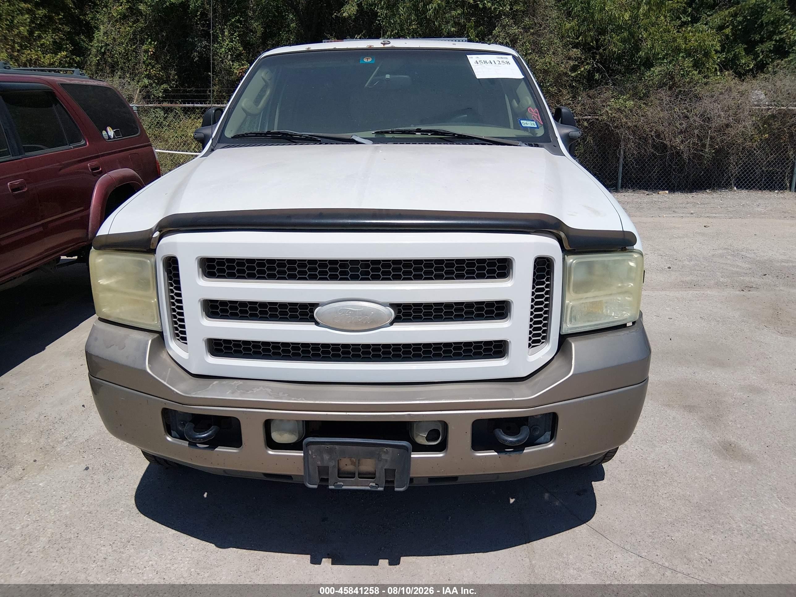 2005 Ford Excursion Eddie Bauer White vin: 1FMSU45P75ED25762