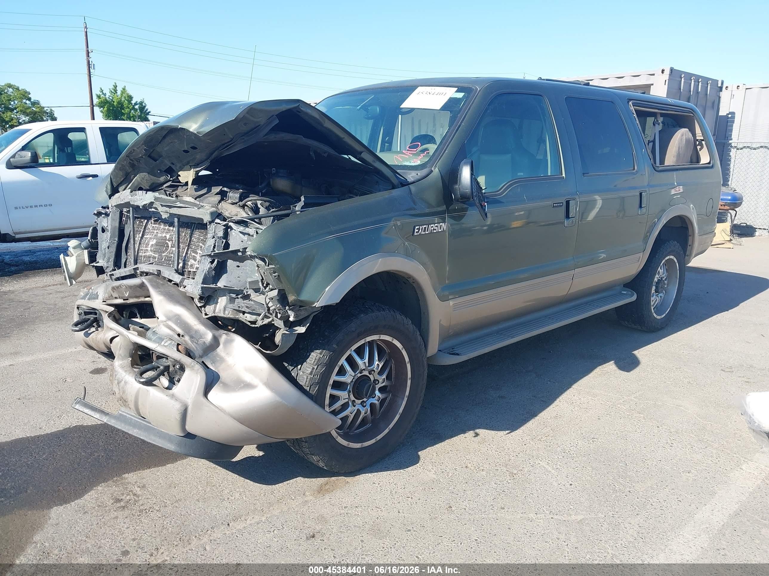 2003 Ford Excursion Eddie Bauer Зеленый vin: 1FMSU45P83EC08267