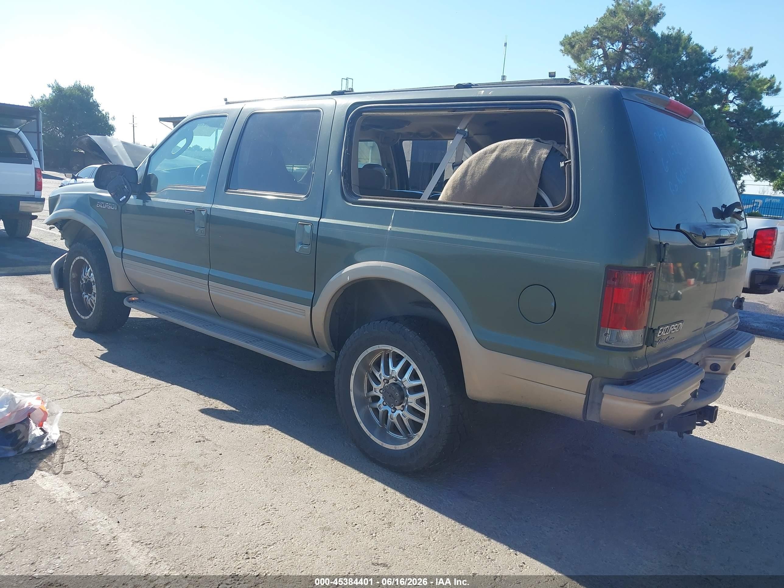 2003 Ford Excursion Eddie Bauer Зеленый vin: 1FMSU45P83EC08267