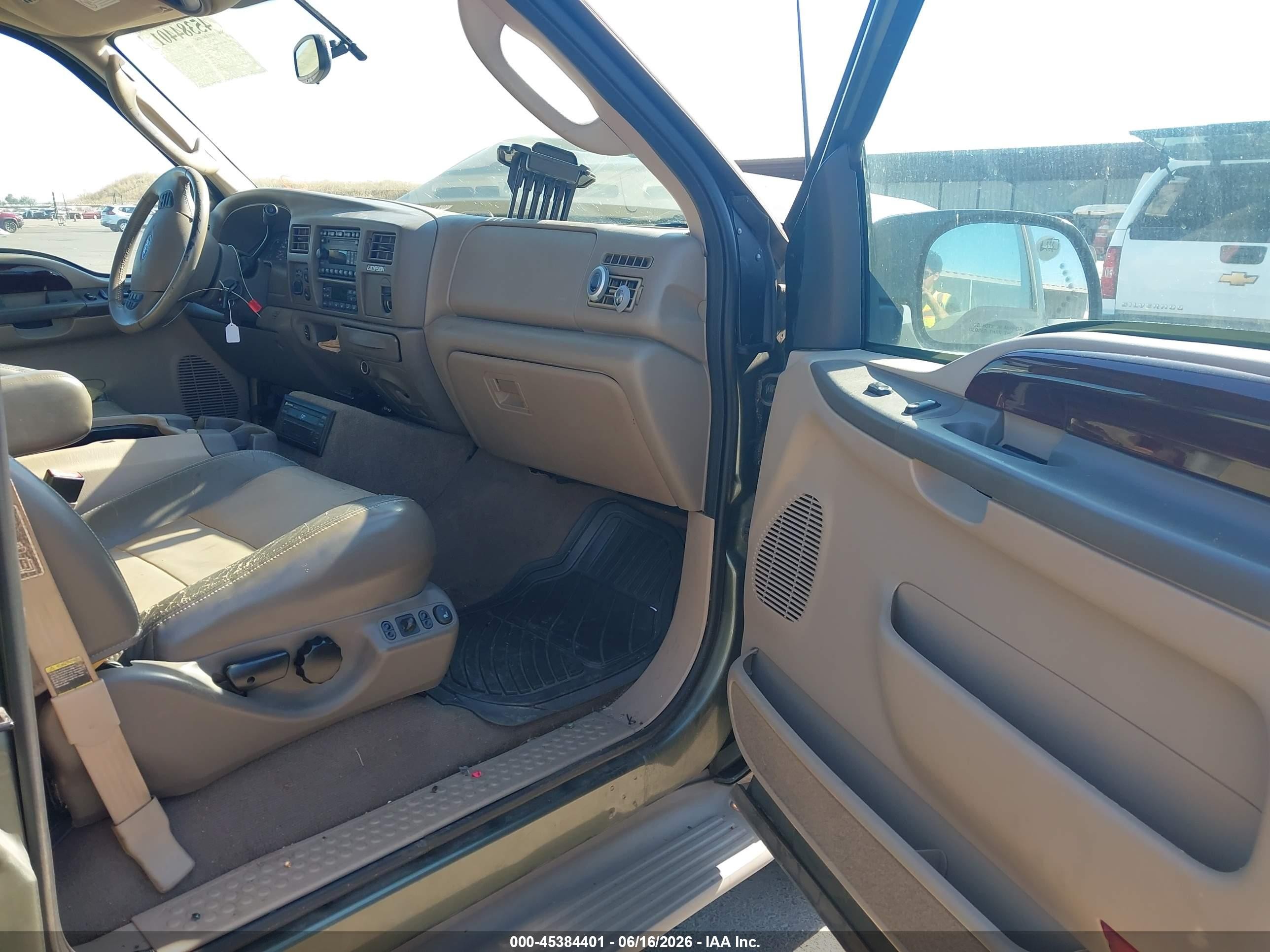 2003 Ford Excursion Eddie Bauer Зеленый vin: 1FMSU45P83EC08267