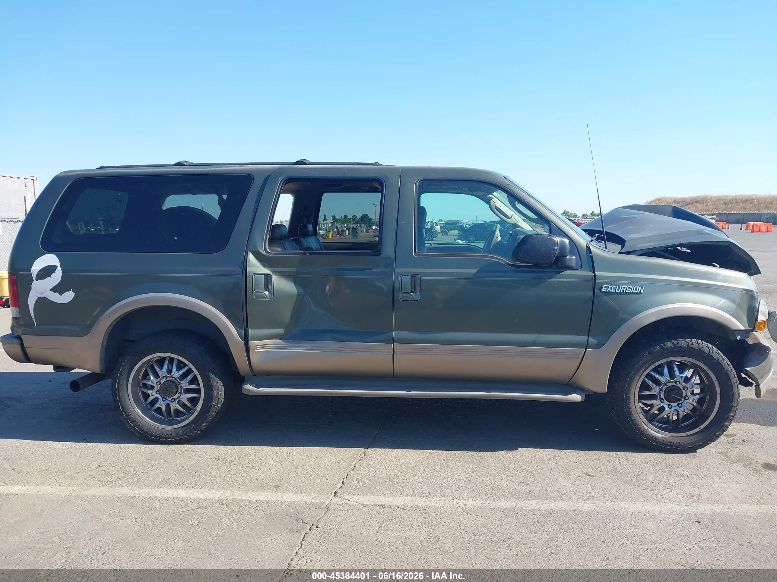 2003 Ford Excursion Eddie Bauer Зеленый vin: 1FMSU45P83EC08267